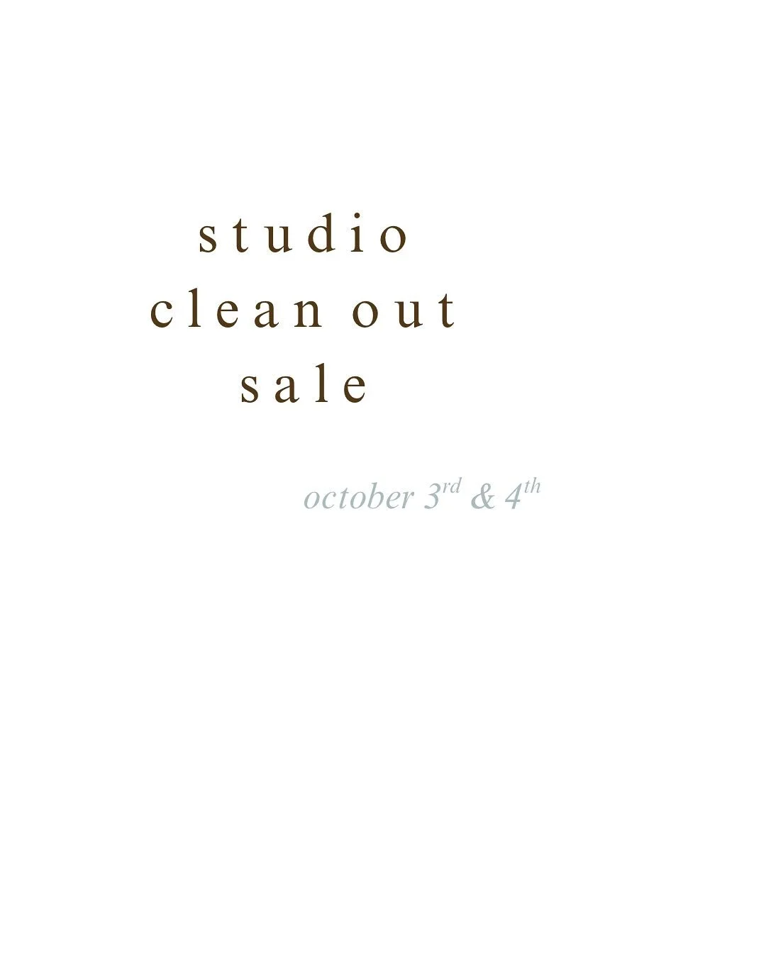 moving to Nashville next month and eager to make space for new work 
on 10/4 I will be listing all sorts of pieces from the last few months, all reflecting a moving price, as well as discounting pieces that are currently available on my website

will
