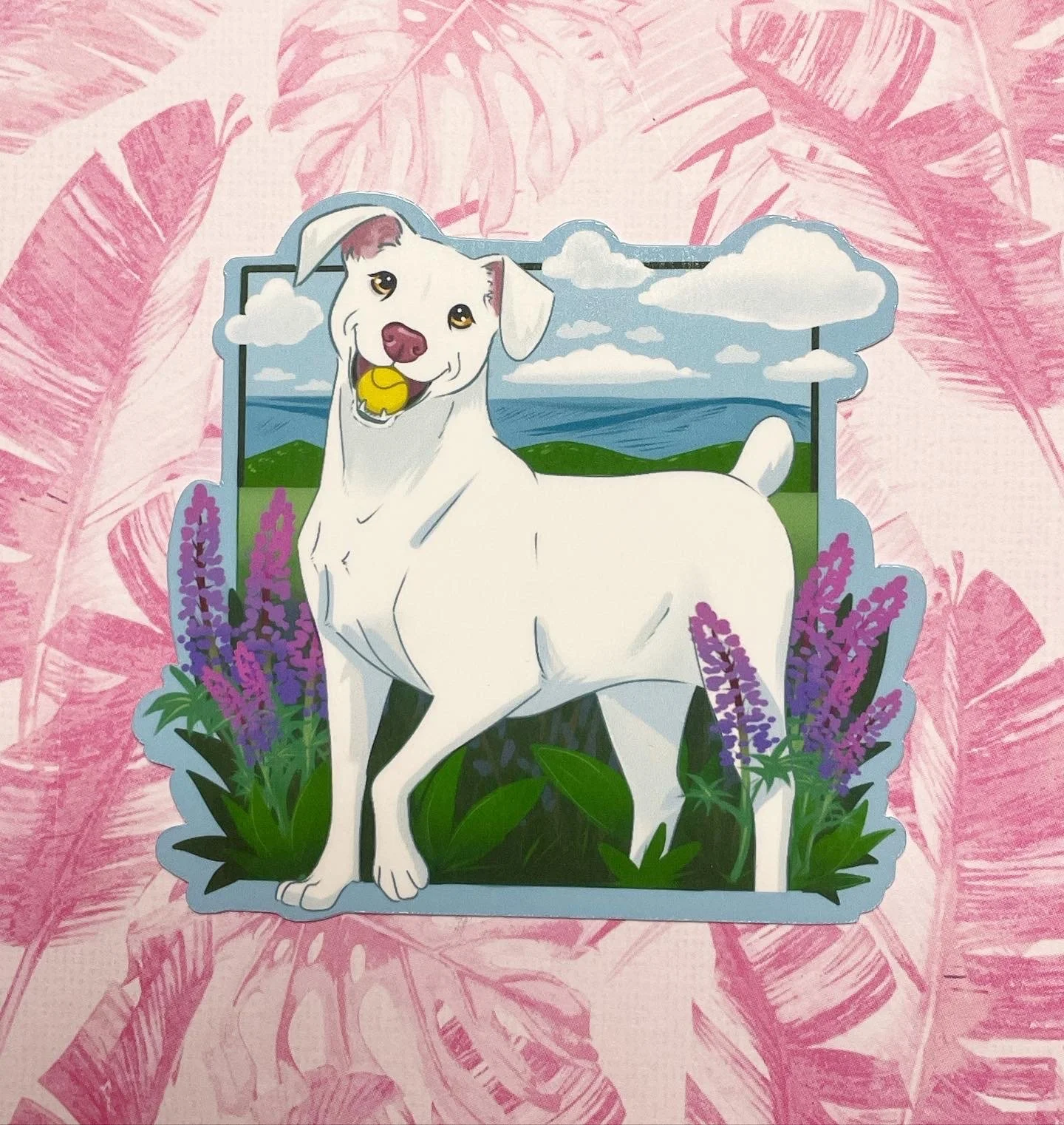 Mixed breed dogSticker design