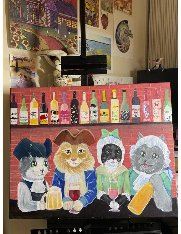 Mount Purrnon - Acrylic Canvas 16 x 20