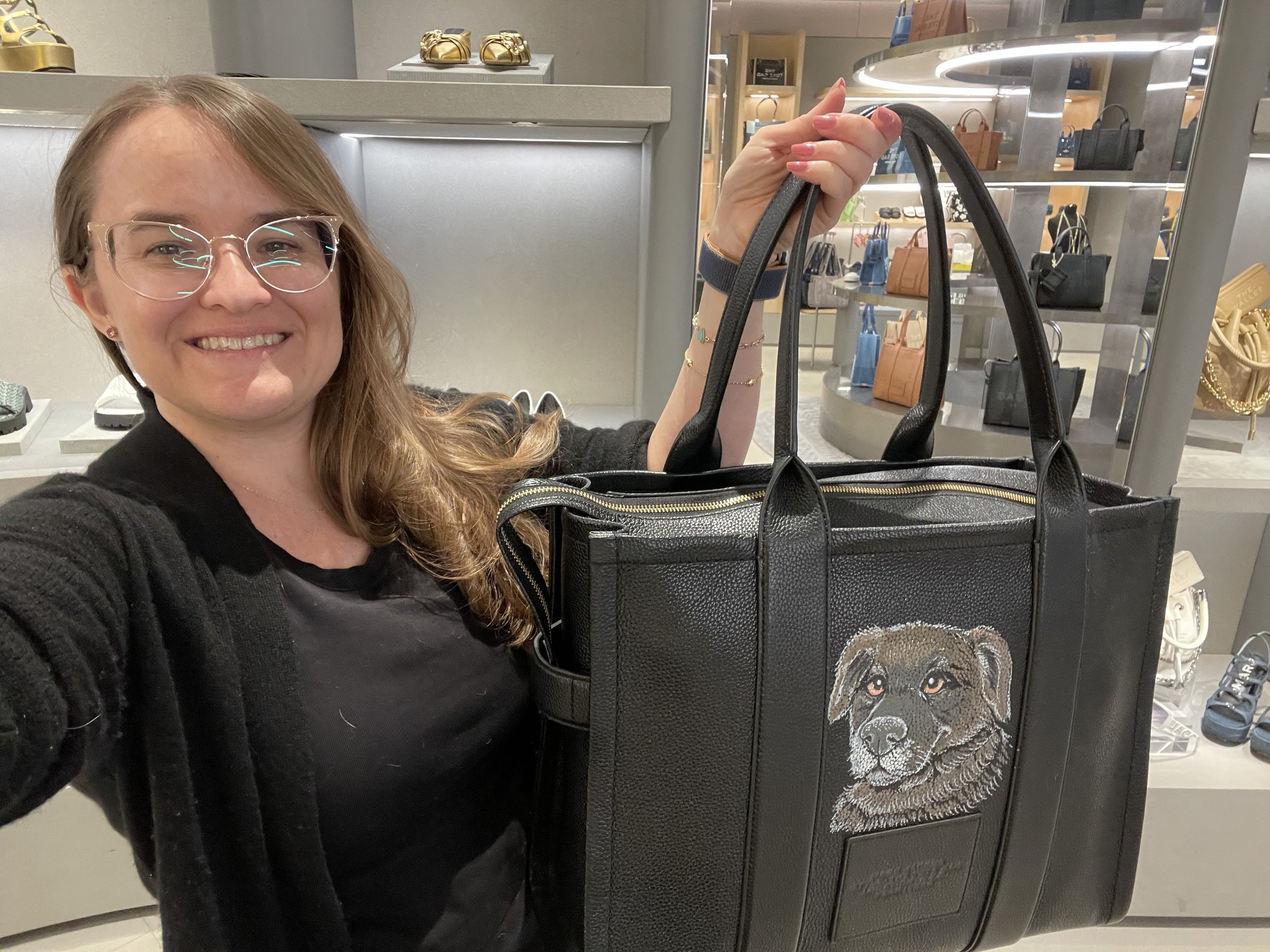 Dog display bag Mark Jacobs tote bag