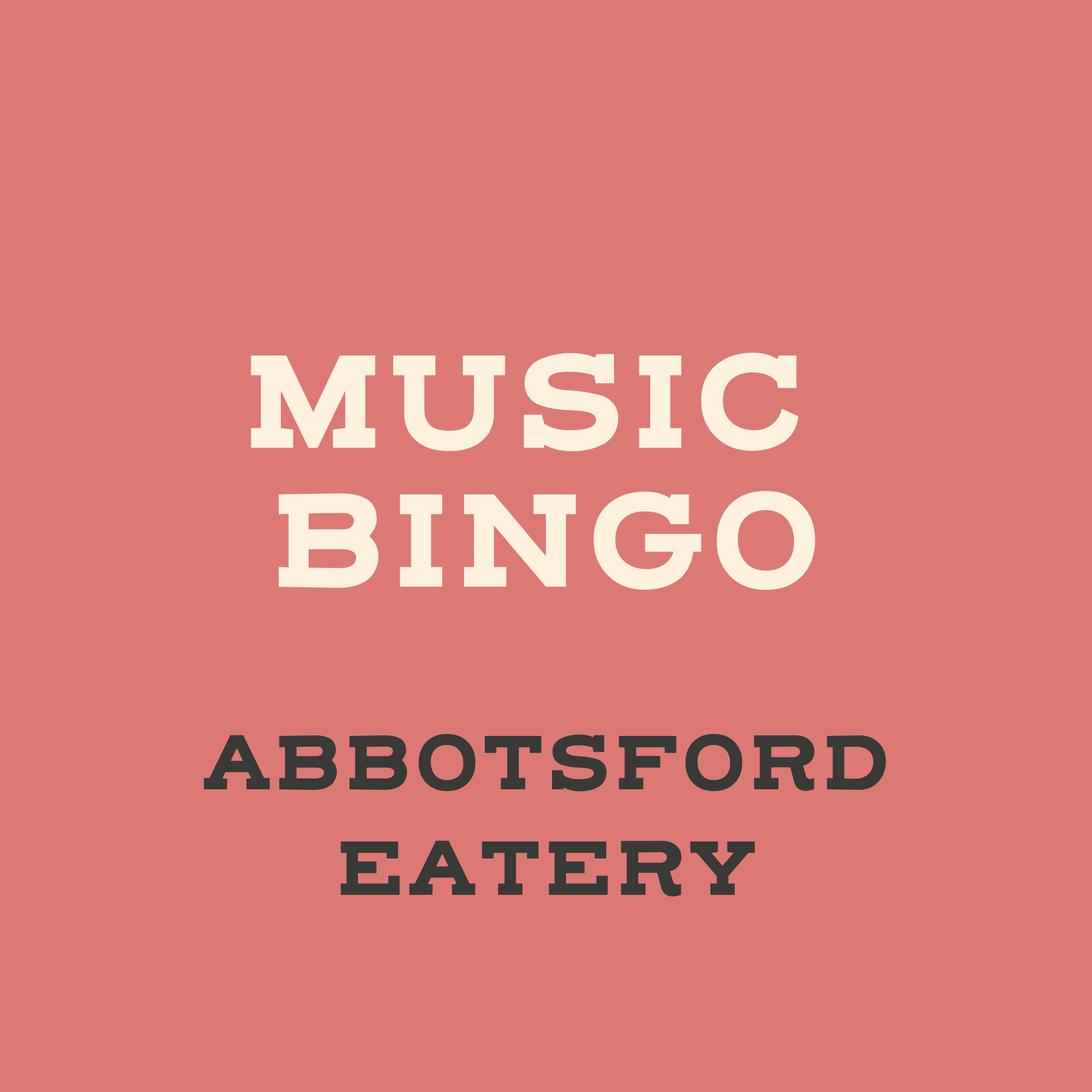Abbotsford Music Bingo