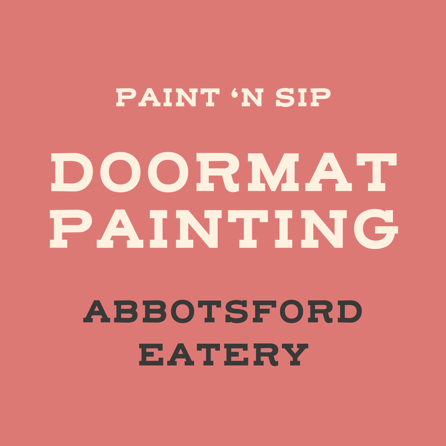 Abbotsford Door Mat Painting
