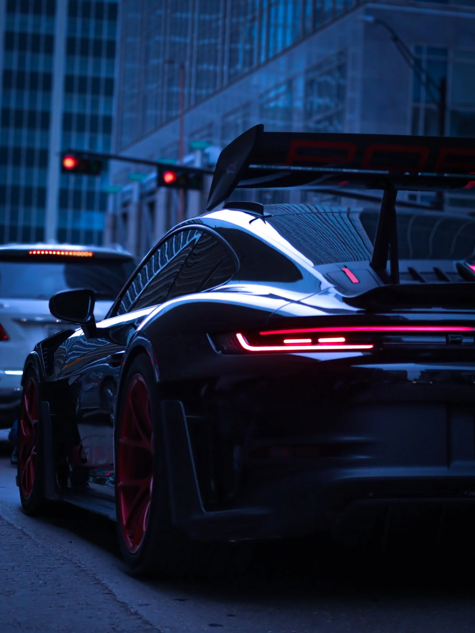 Black Porsche GT3 in Dallas, Texas