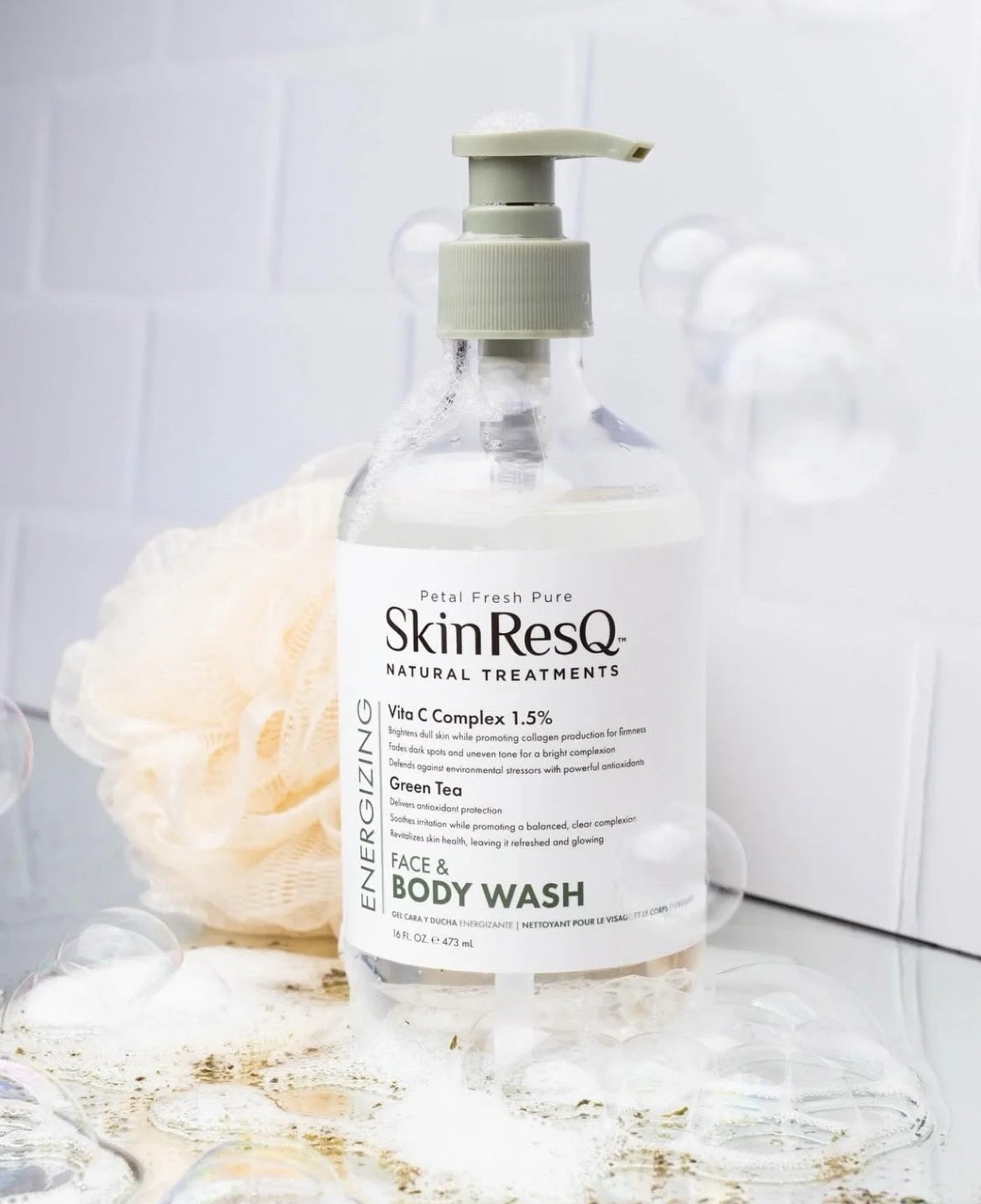 Energizing face + body wash @resqbrands 🫧