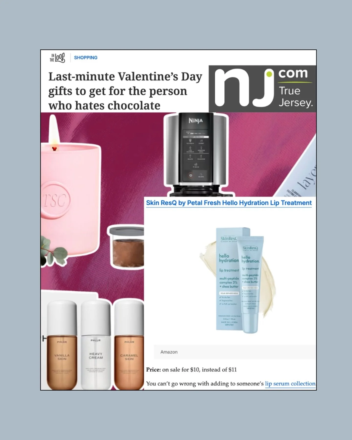 Hello Hydration Lip Treatment 💦 @resqbrands @njdotcom