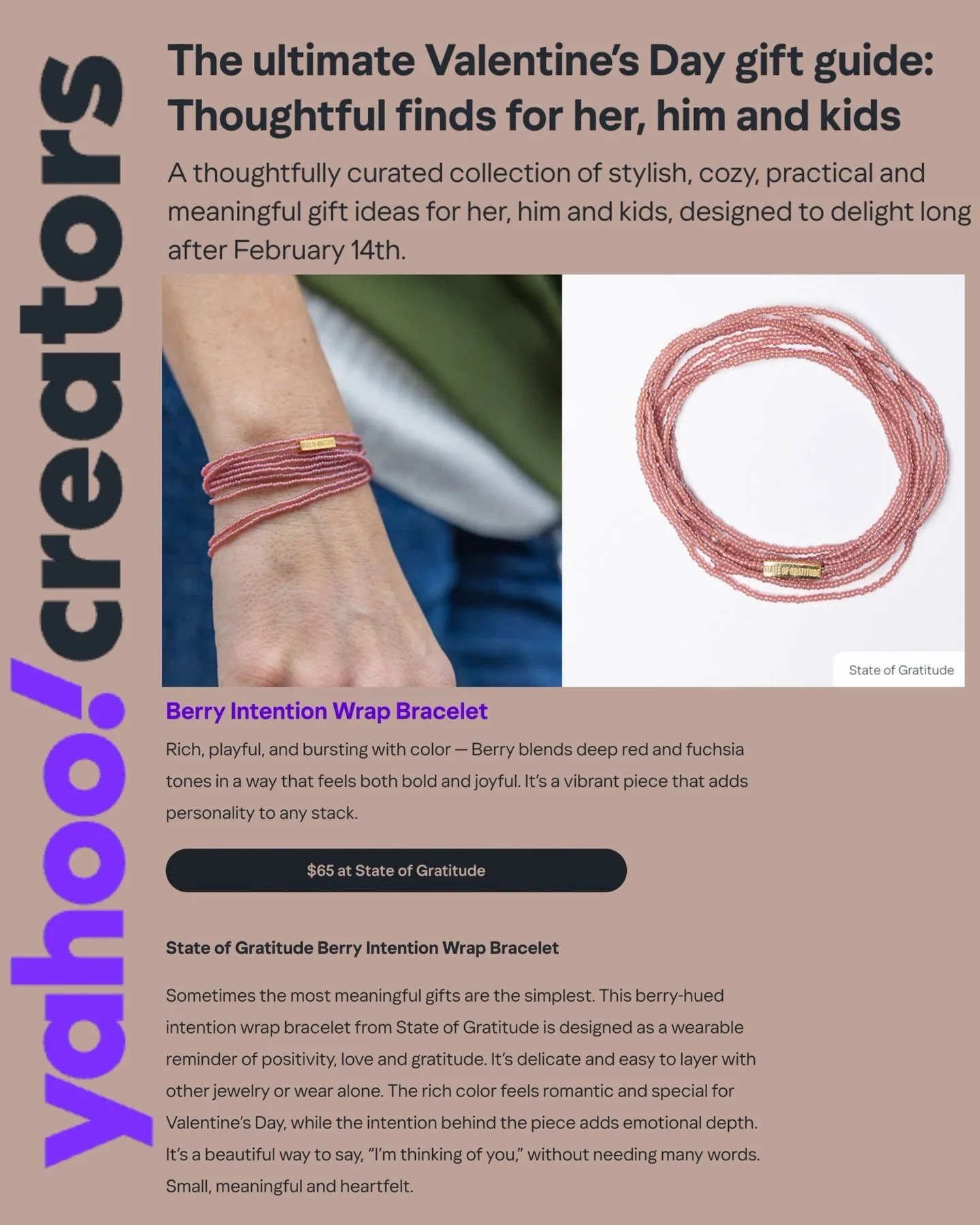 Perfect Berry Intention Wrap @state.of.gratitude on @yahoonews ✨