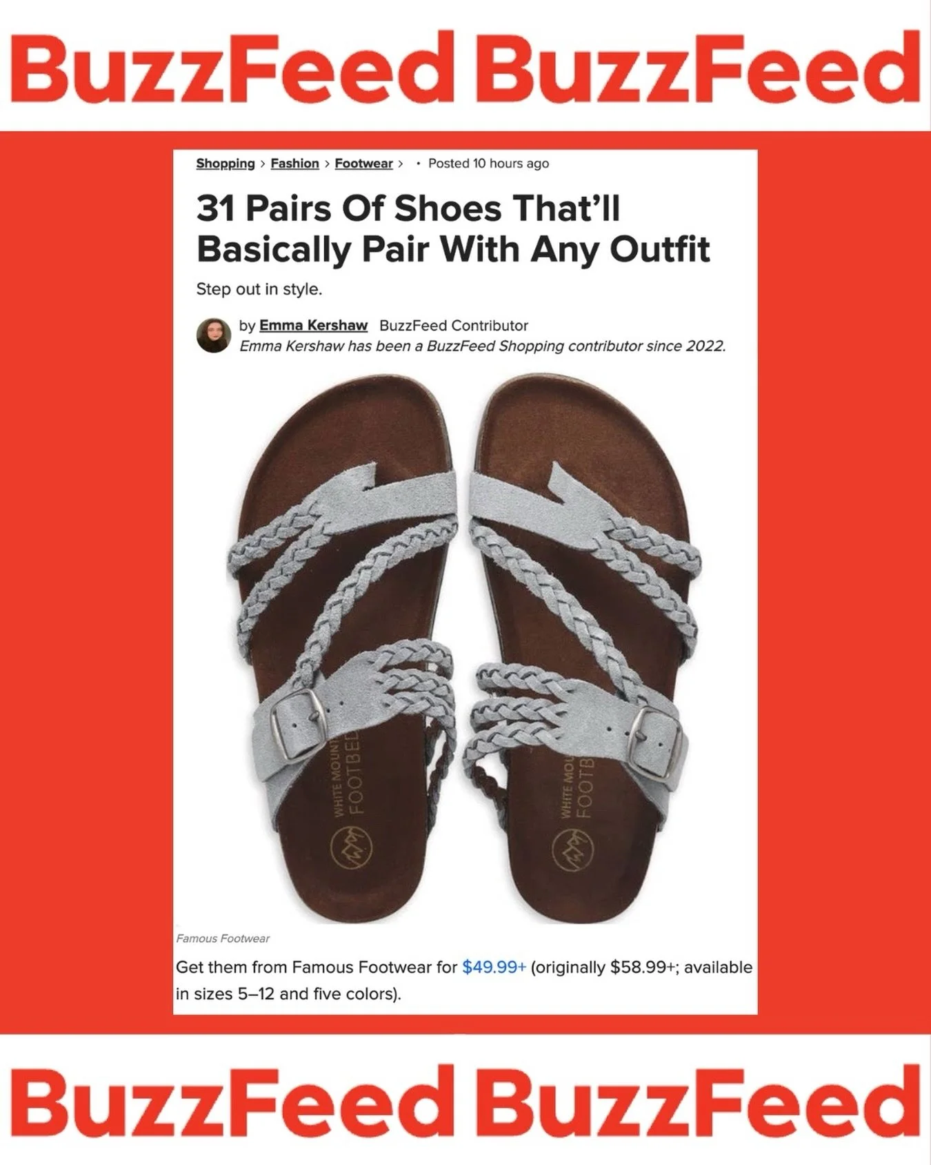 Little @buzzfeed love for @famousfootwear ❤️