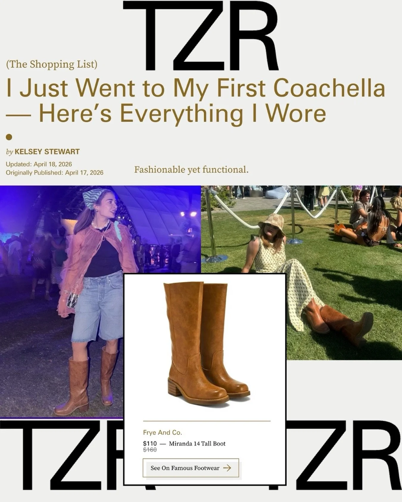 All the Coachella love 🎡 @famousfootwear @thezoereport @thefryecompany @kelsstewart_
