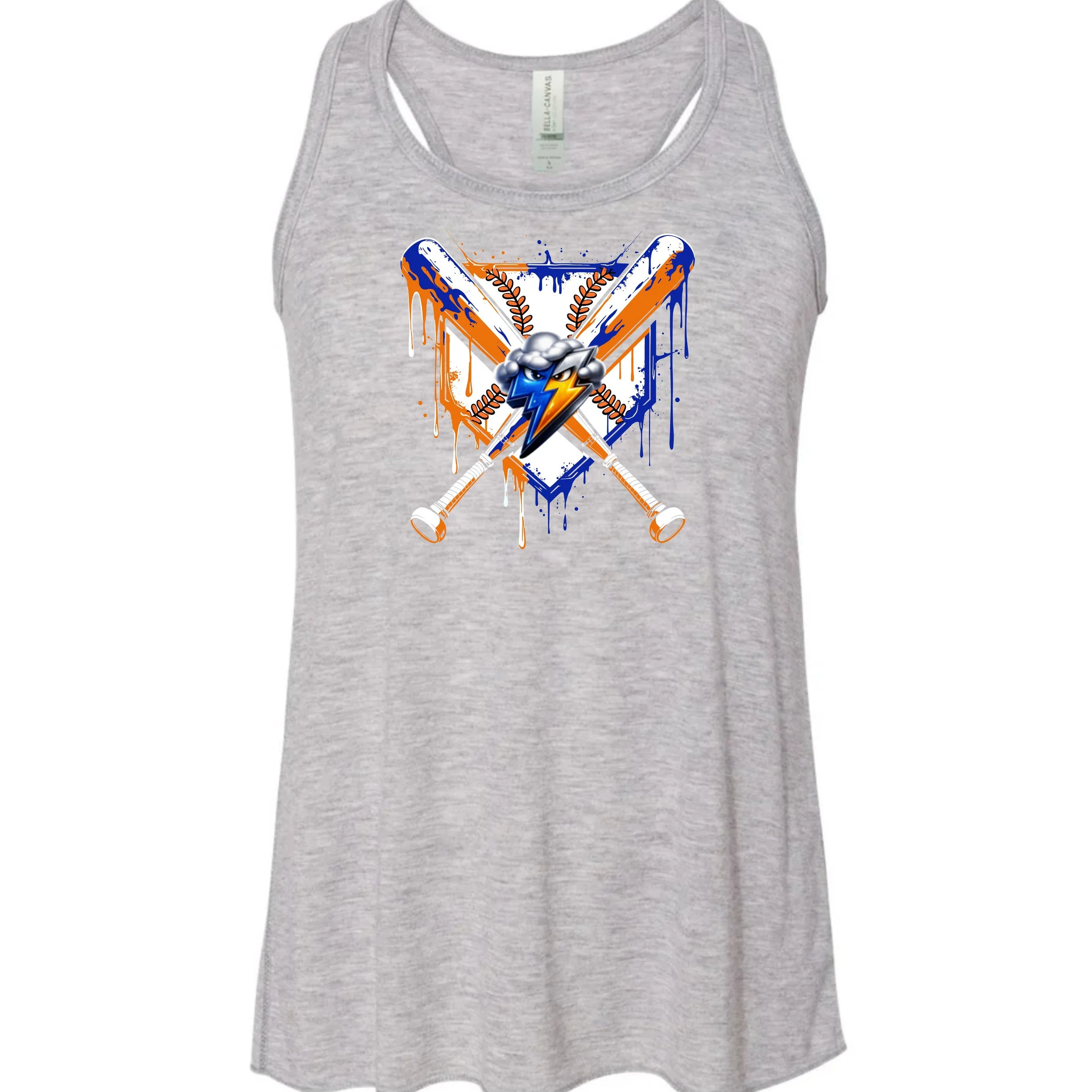 Lightning Baseball Ladies Tank Top