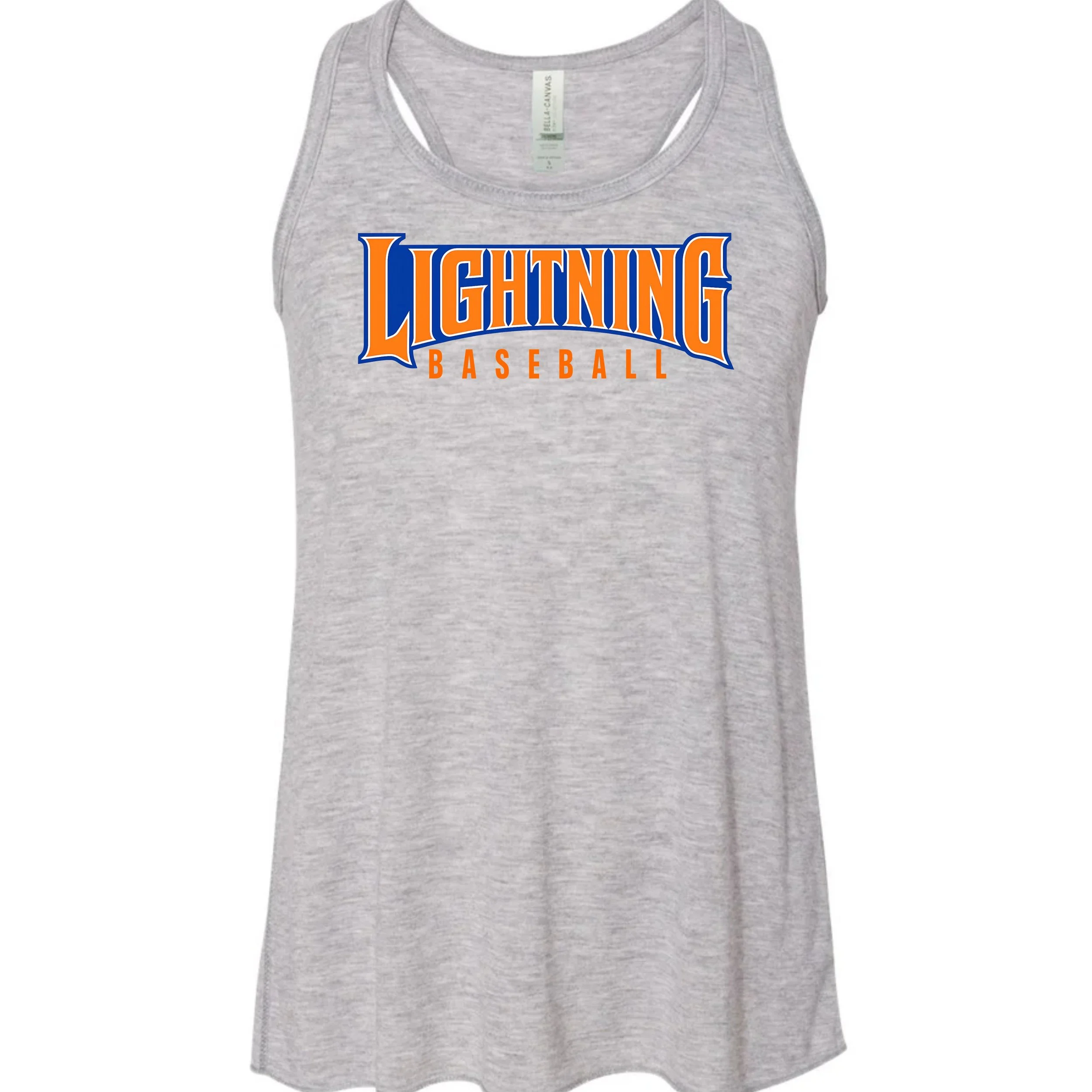 Lightning Baseball Ladies Tank Top