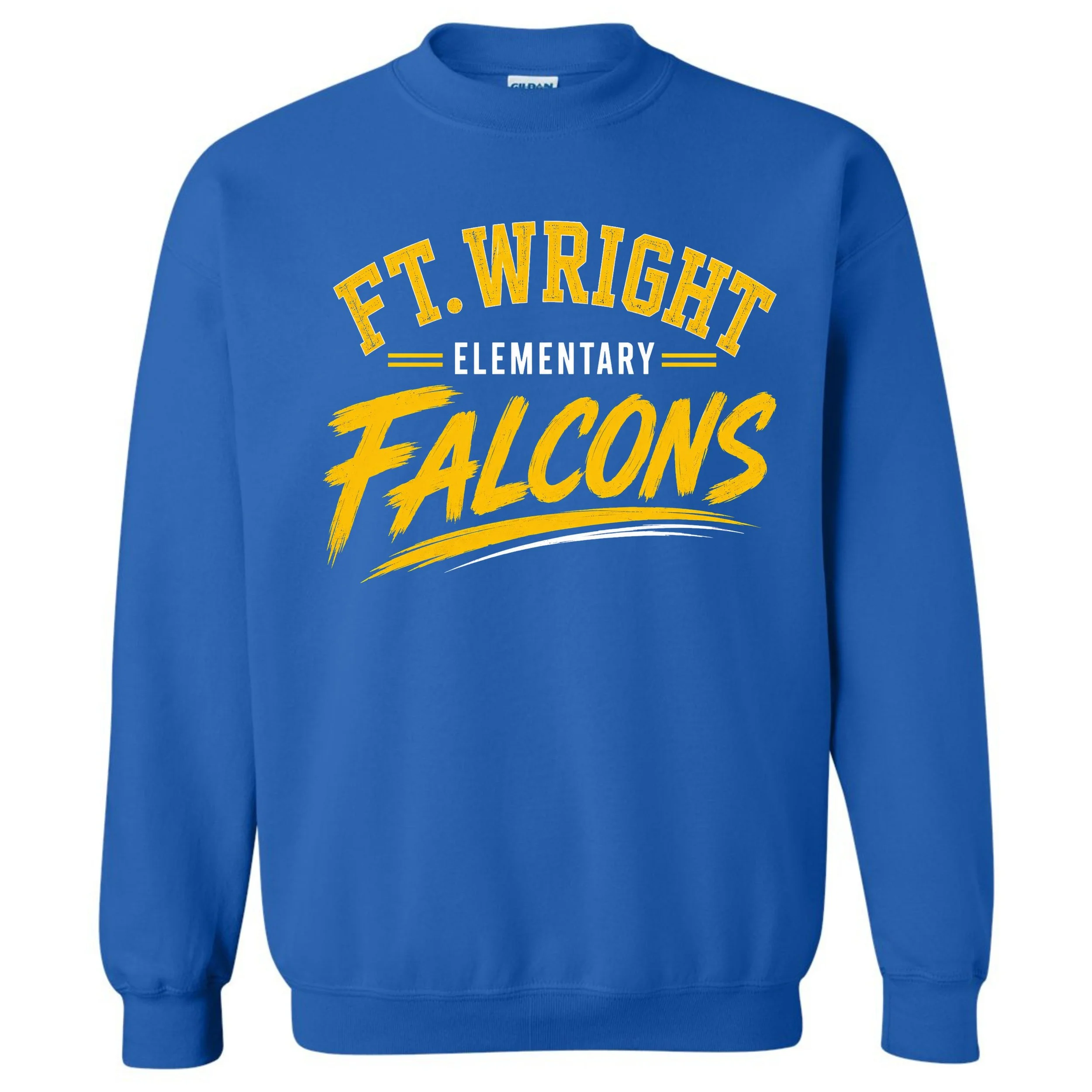 Ft. Wright Elementary - Falcons Hooded or Crewneck Sweatshirt