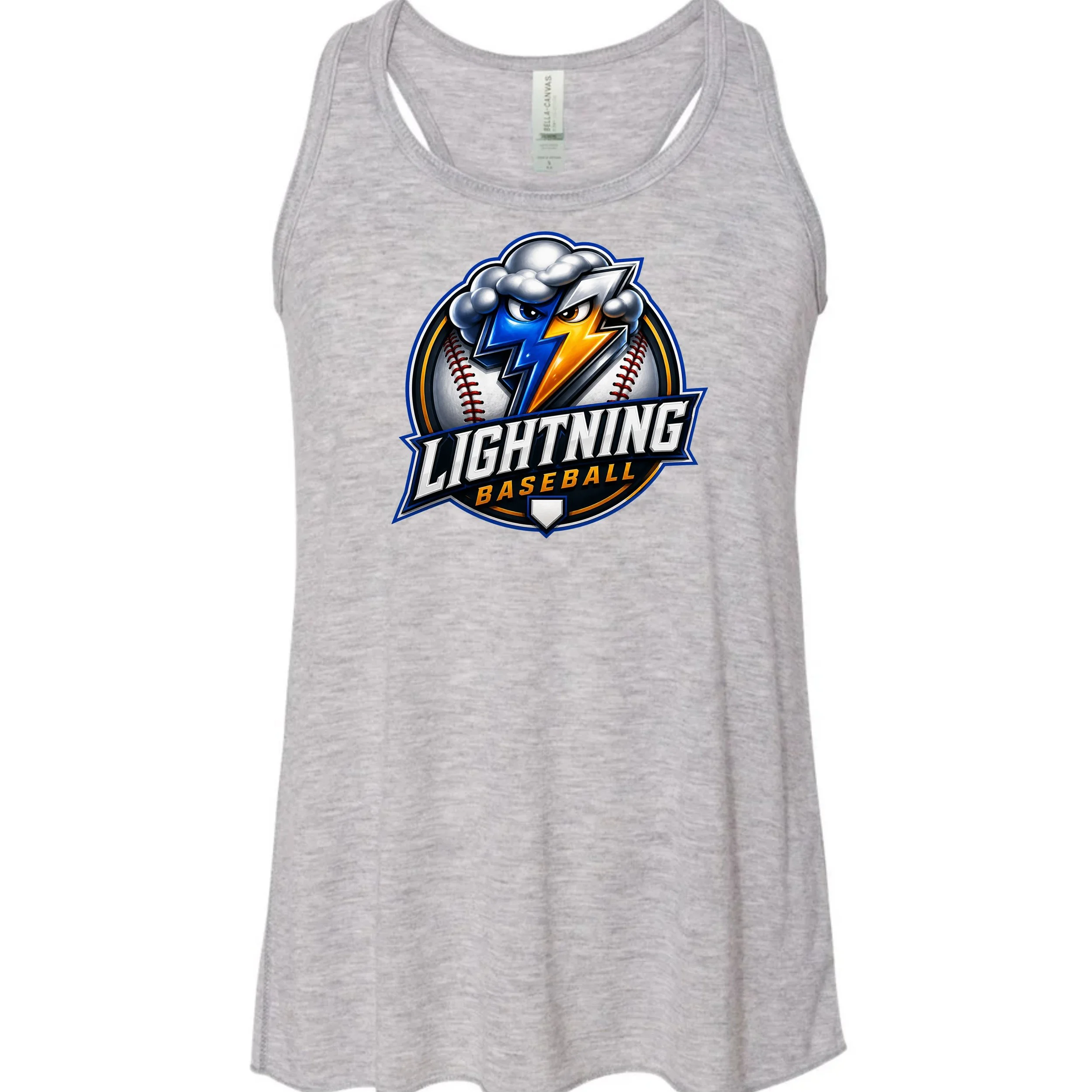 Lightning Baseball Ladies Tank Top