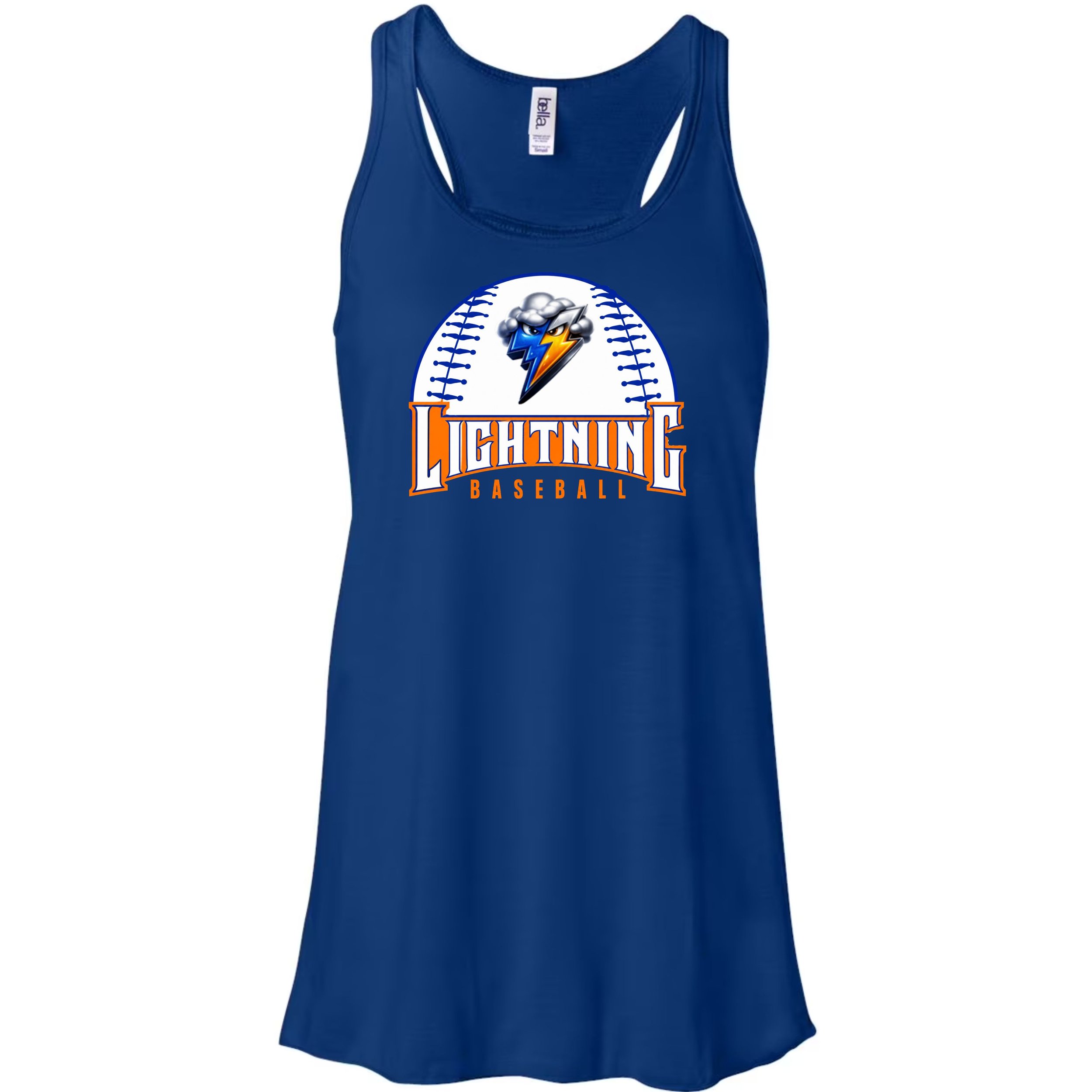 Lightning Baseball Ladies Tank Top