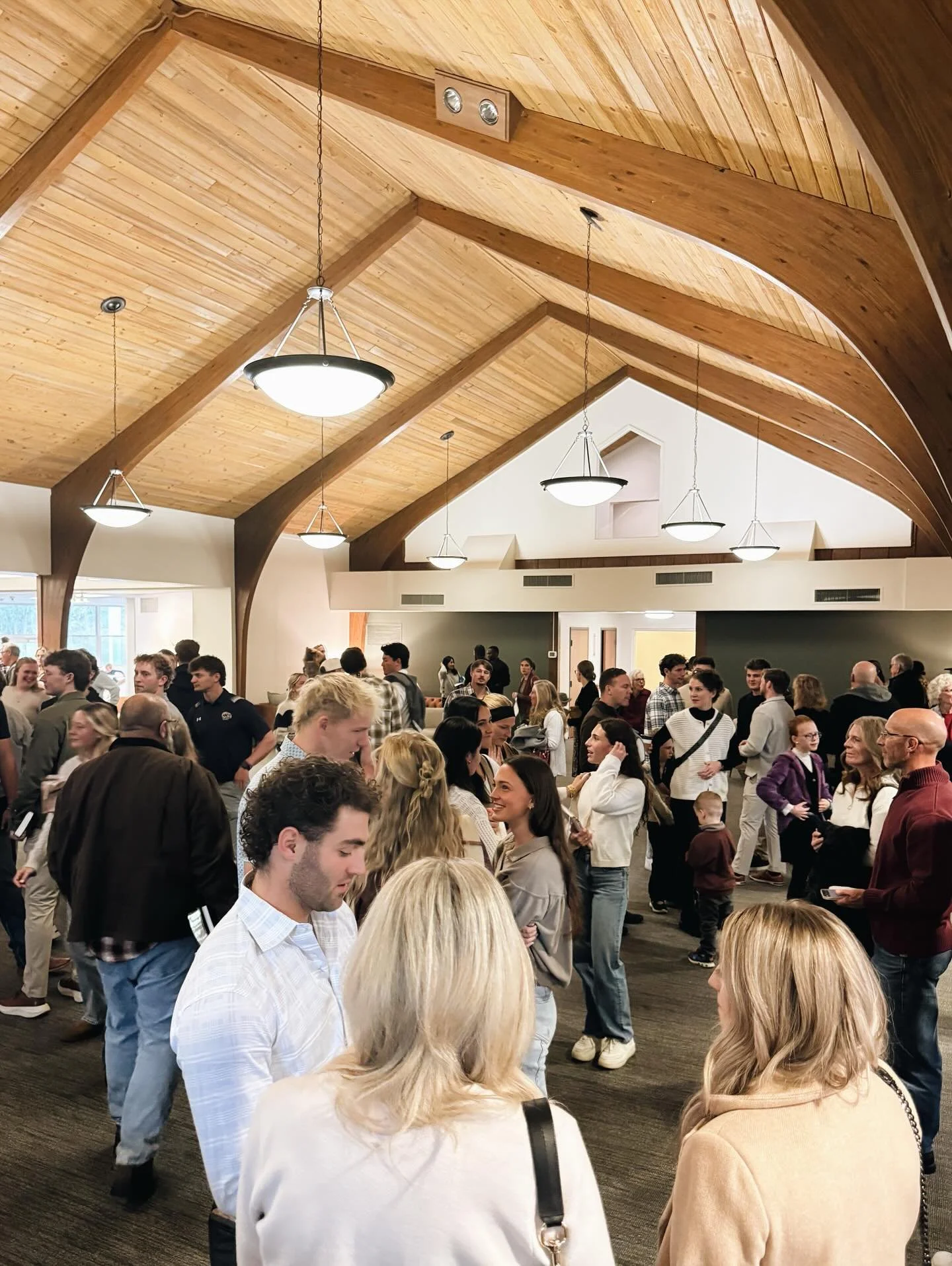 This weekend we were excited to celebrate the marriage of a young couple from Kent State who started coming when we were at the high school and became engaged while we were still meeting there&mdash;we had our first wedding at the new building yester