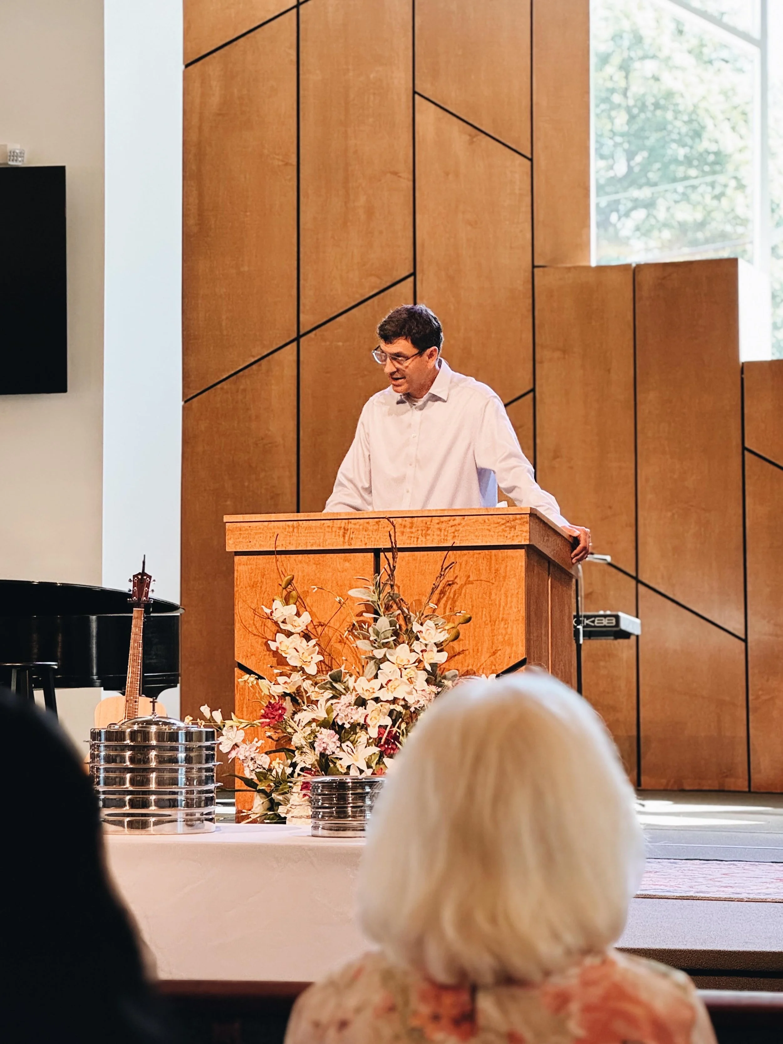 Beginning this week at work reflecting on yesterday&rsquo;s excellent and timely sermon from Steve Wiggers. Thank you for pointing us to our true treasure Steve!