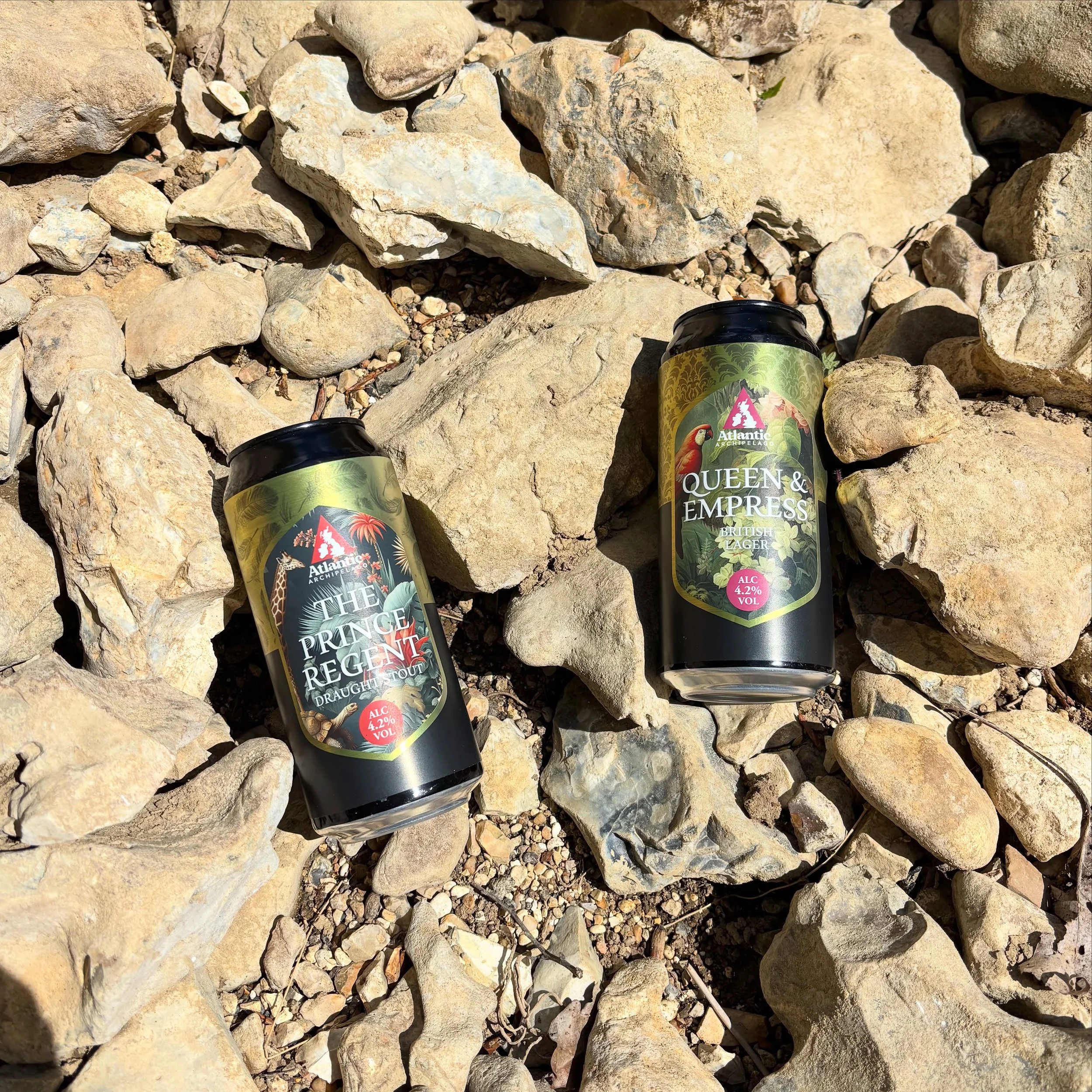 A royal pairing with plenty of character 👑🍺

The Prince Regent Stout and The Queen &amp; Empress Lager side by side, showcasing two very different drinking experiences. Rich and smooth or crisp and refreshing, there&rsquo;s something for every beer