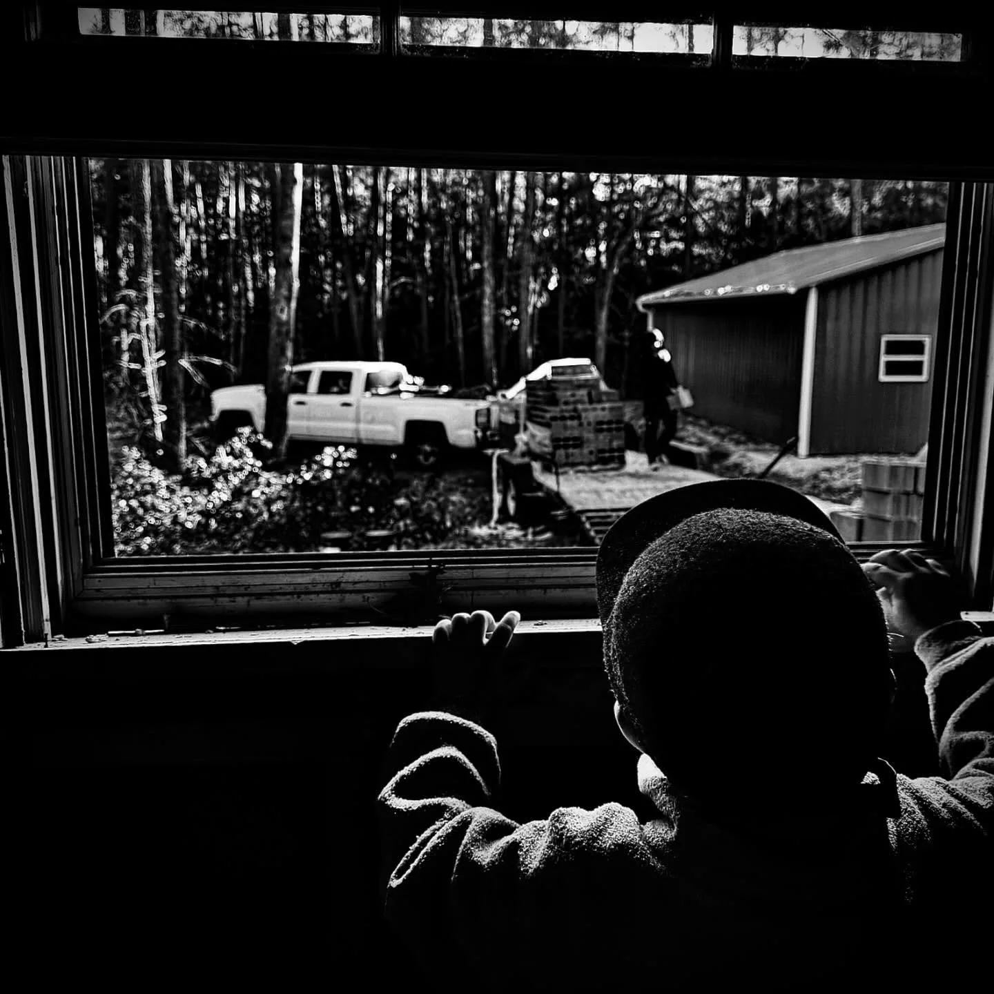 Littles, looking on. 
Curiosity in abundance.