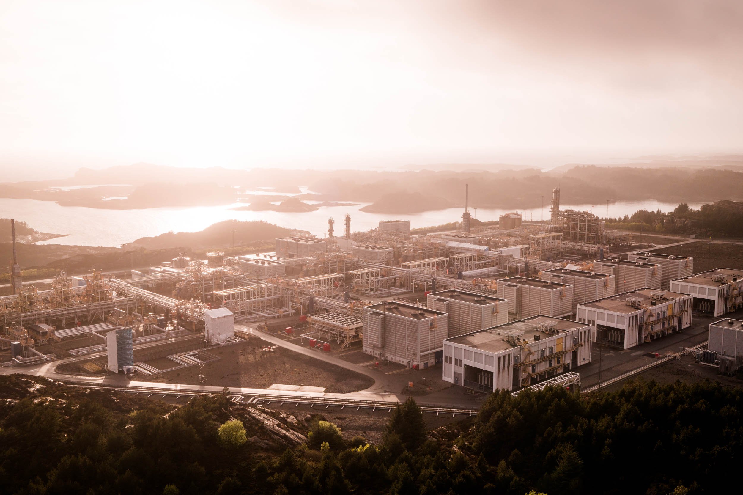 Kollsnes Equinor Øygarden Sotra shot with Dji Inspire 3