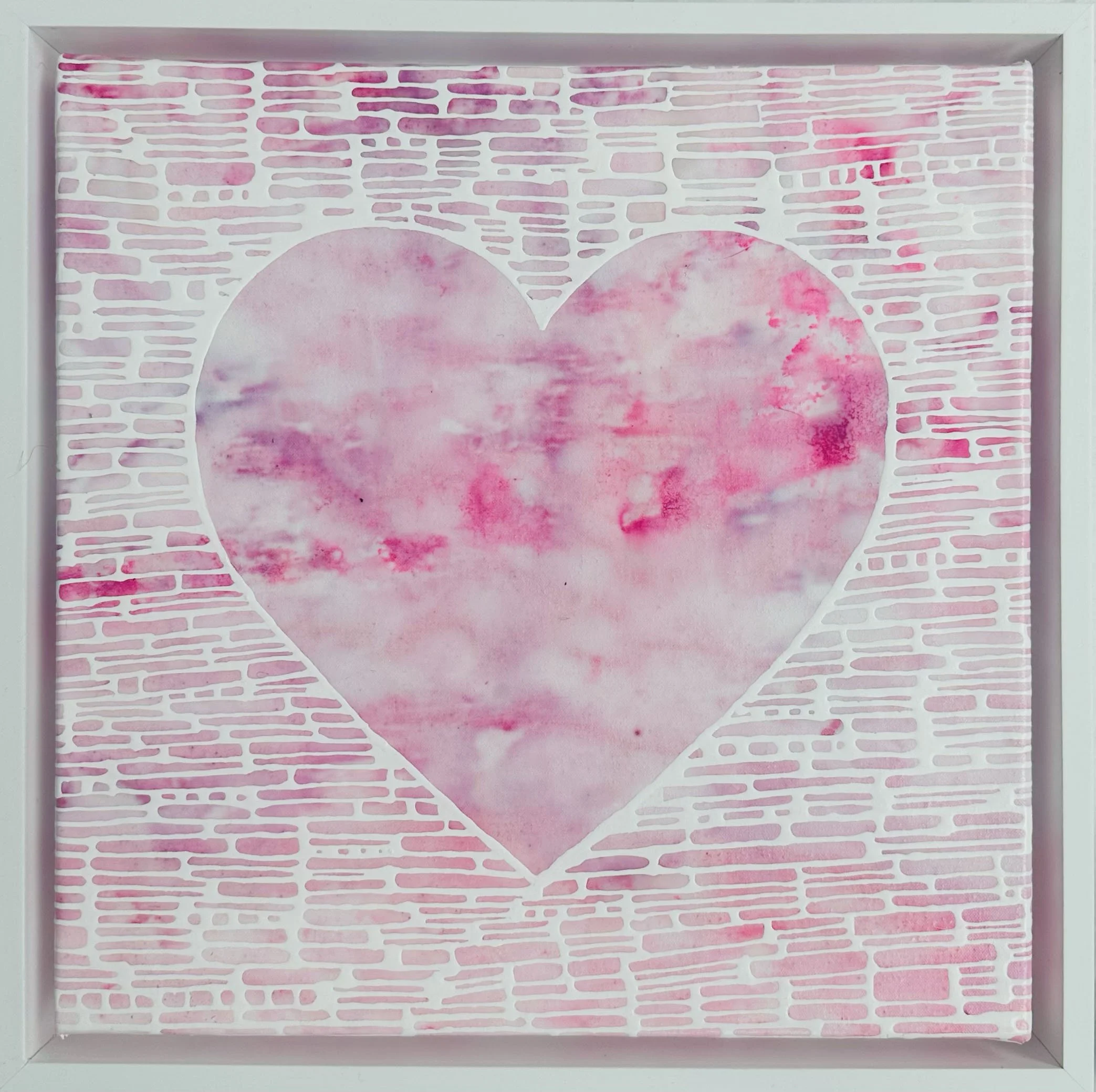Collective Open Heart Collection - Passion - 13.5x13.5x2 Framed