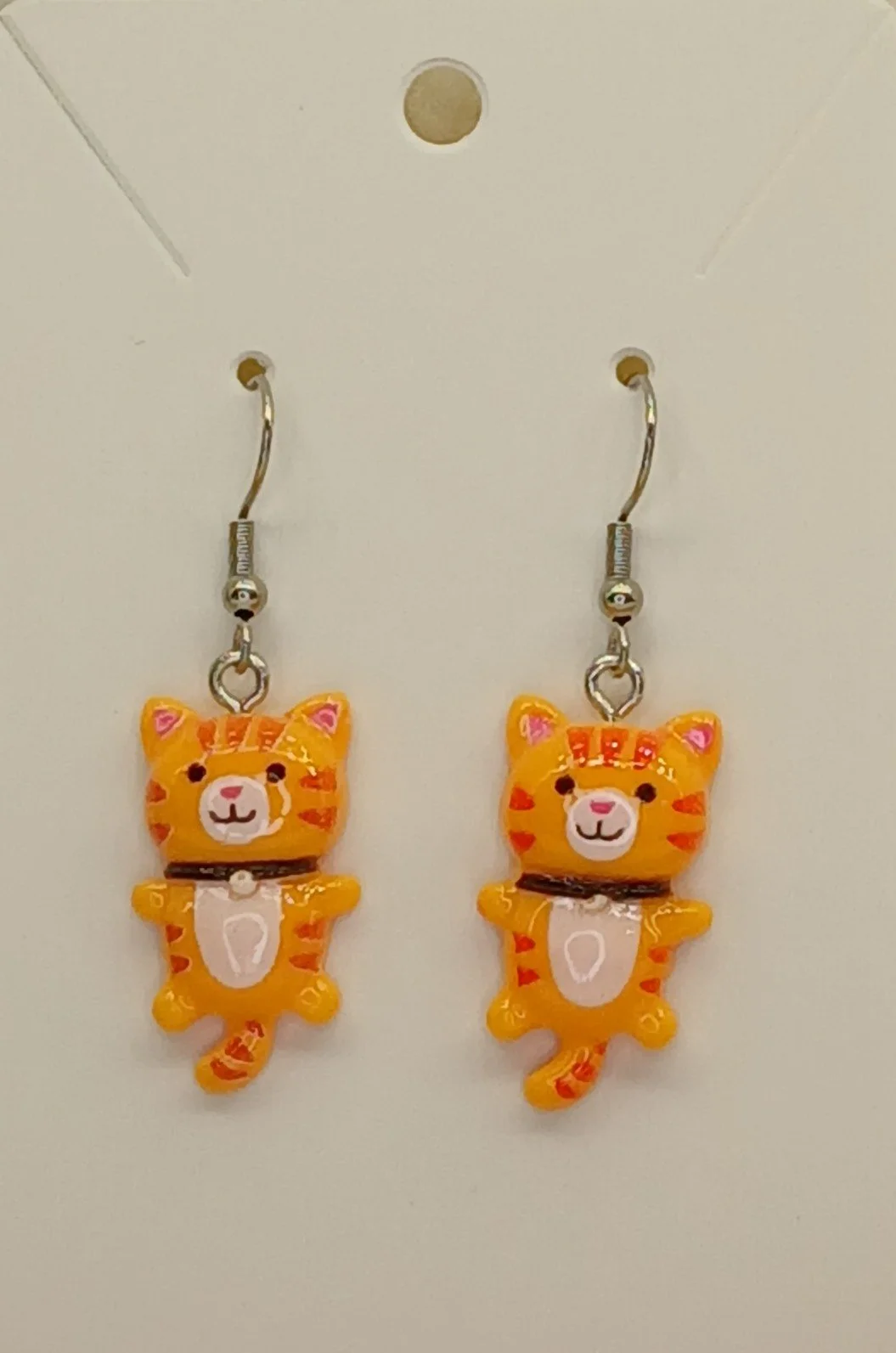 E1000156 Fun Earrings Cute Kitty Orange.1.jpg