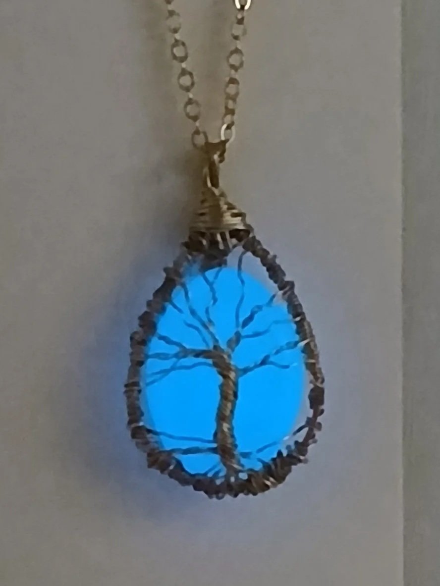 Wire Wrapped Moon Stone Tree of Life