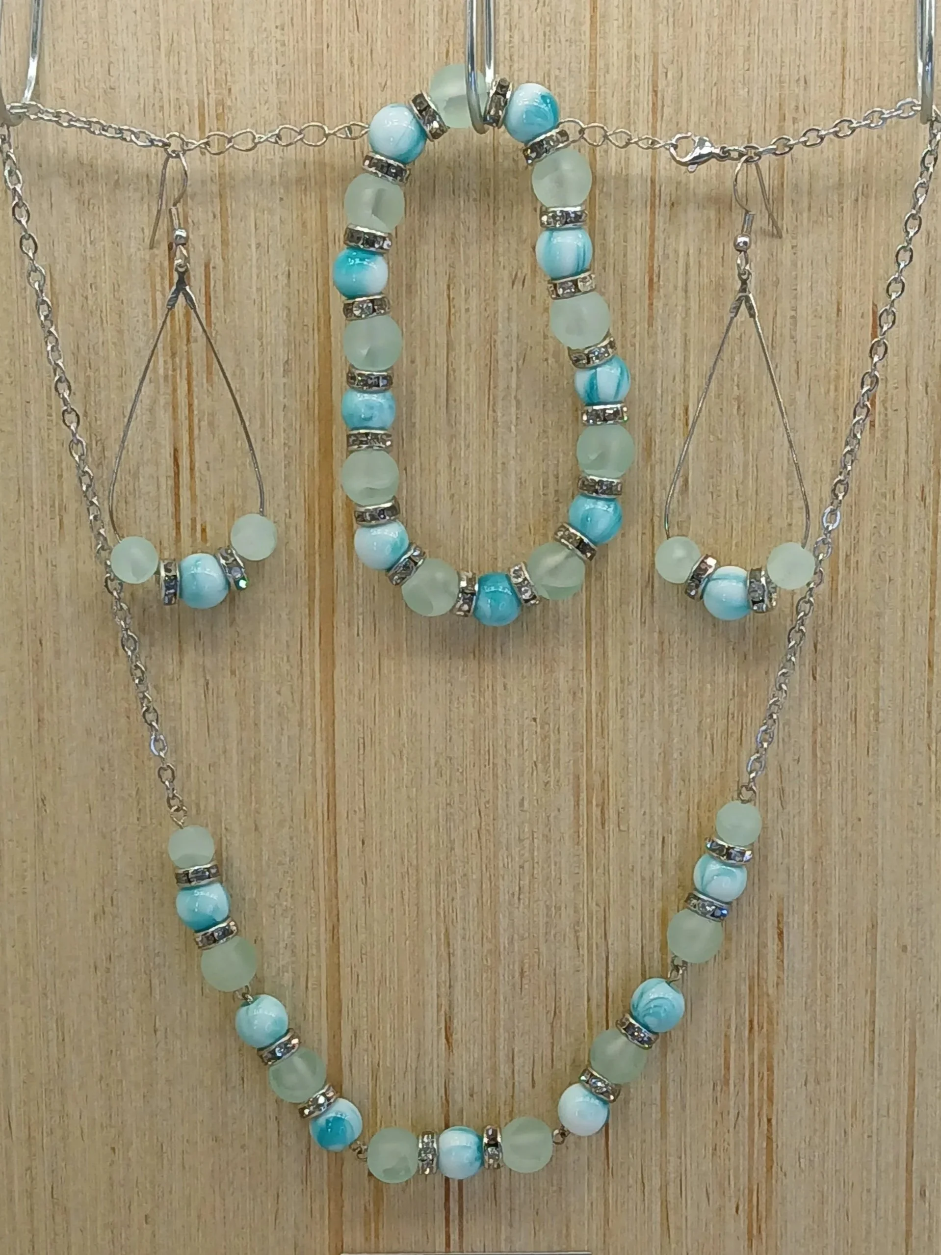 Swirl Pearl Silver Set