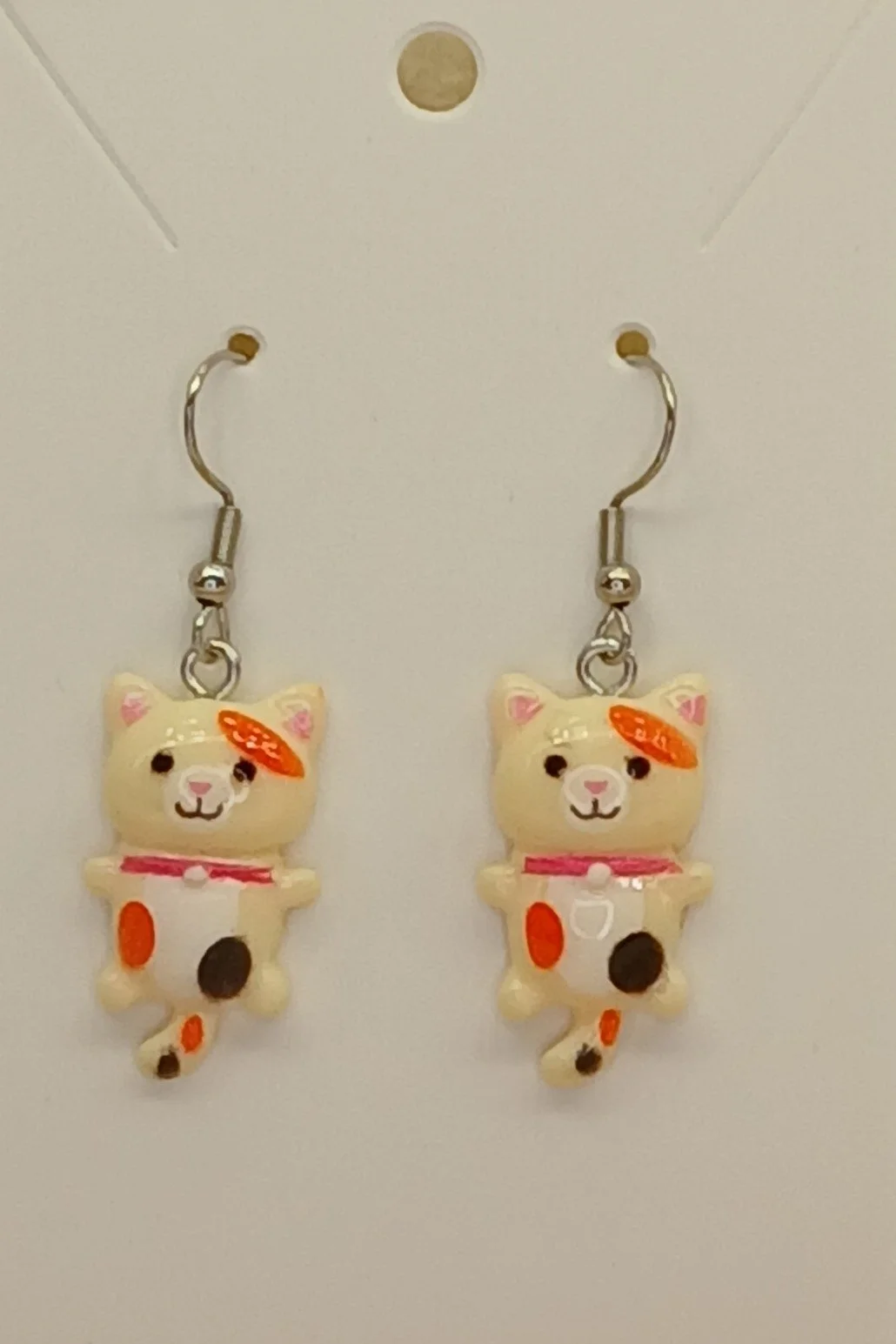 E1000155 Fun Earrings Cute Kitty Tan.1.jpg