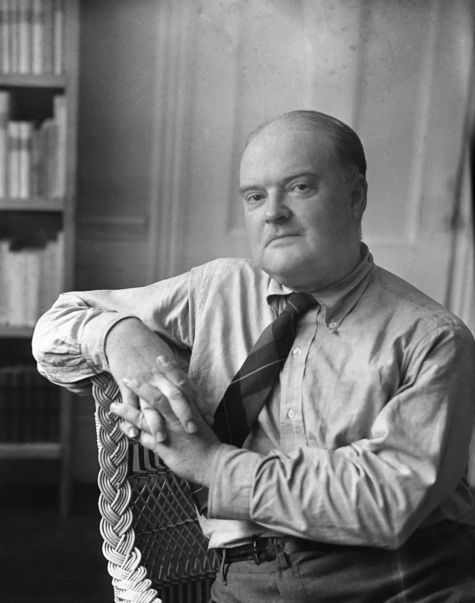 Edmund Wilson, literary luminary and lifelong obsession of Frederick Exley. Photo by Silvia Salmy (1951)