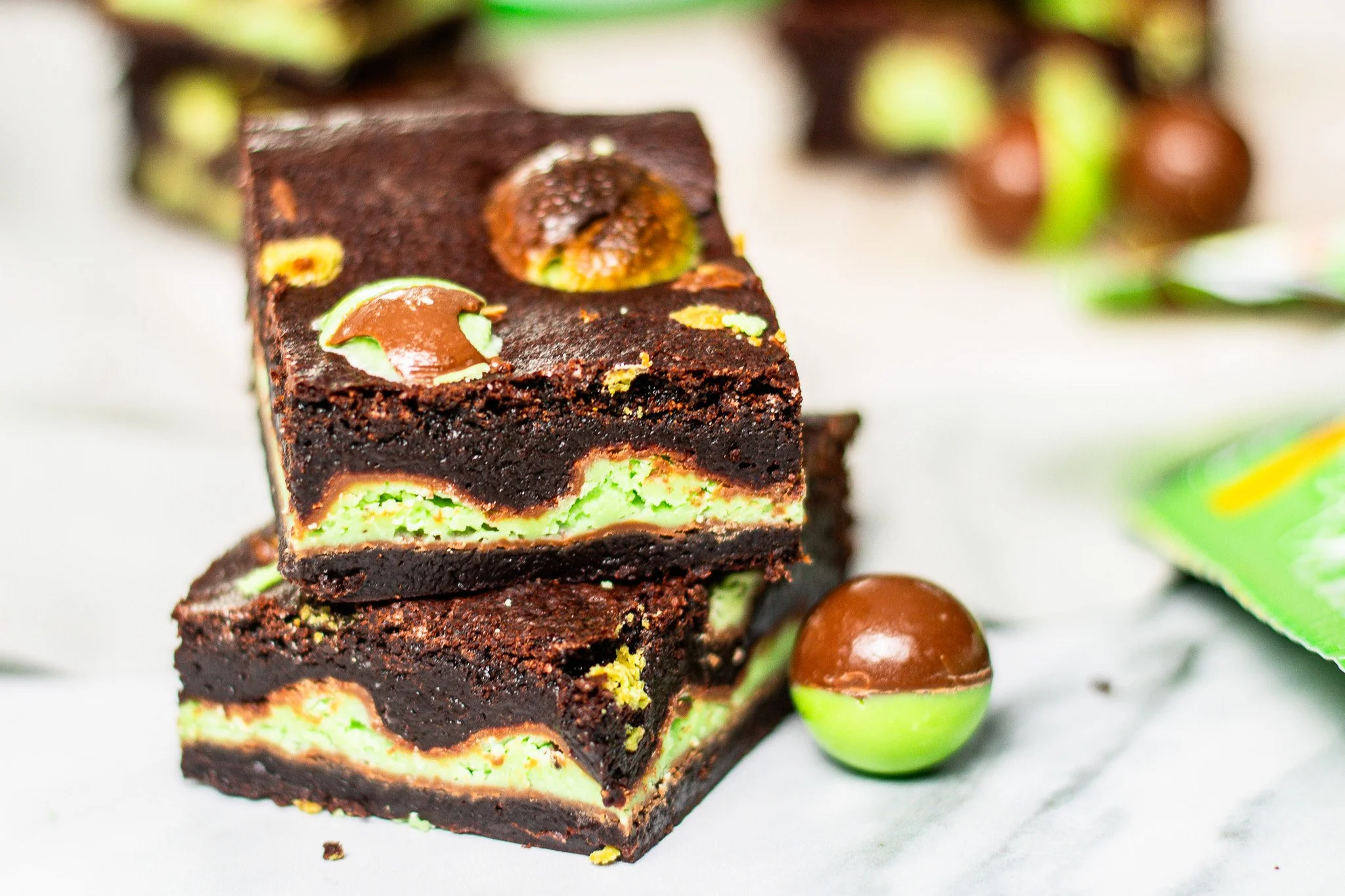 Mint Aero Brownies — Thea Bakes