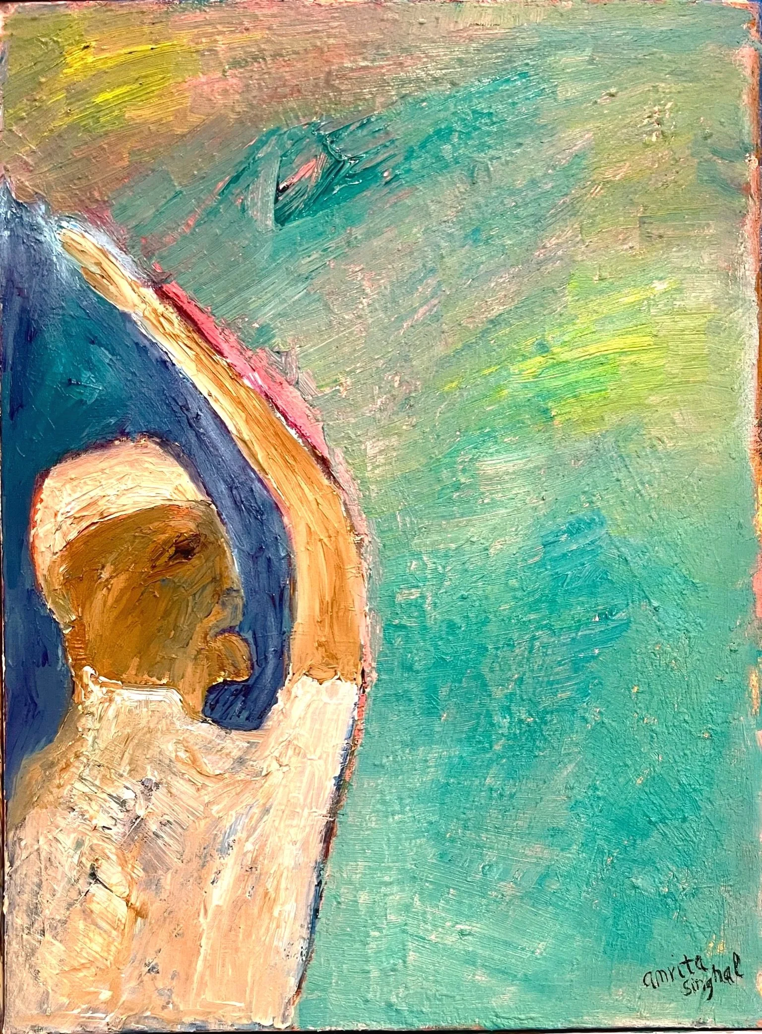 "Prayer for Peace", Oil on linen (14" x 11")