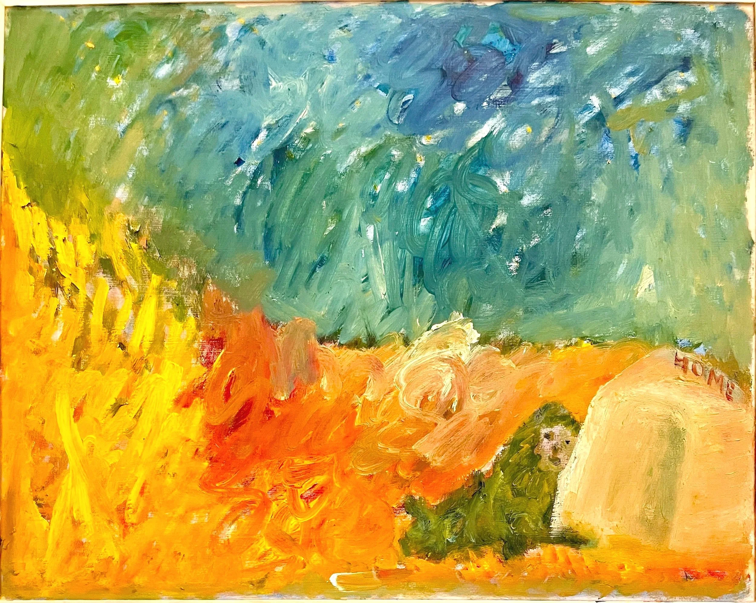 Home, Oil on wood, 18"x 24"