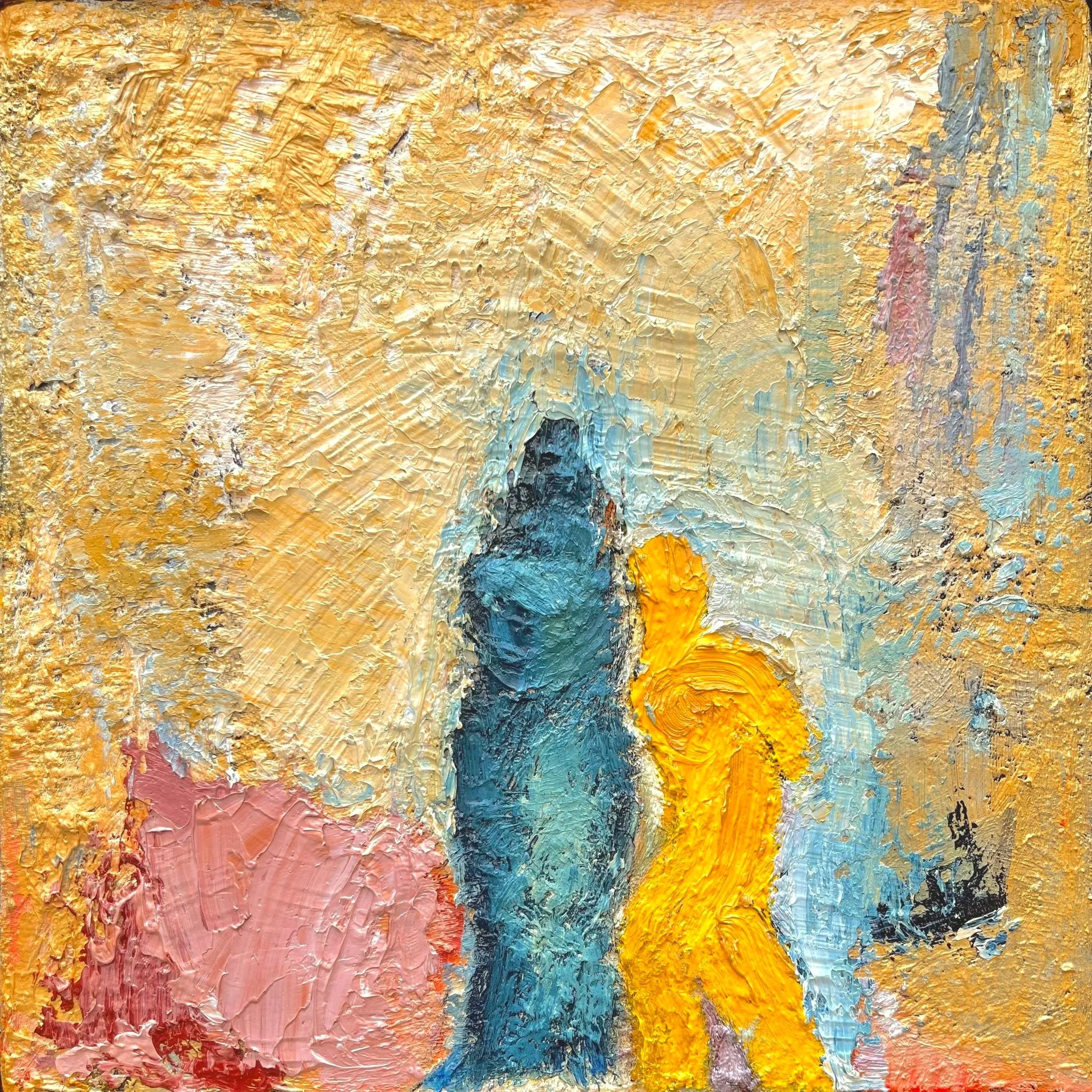 Old and New, Oil on linen, 15"x15"