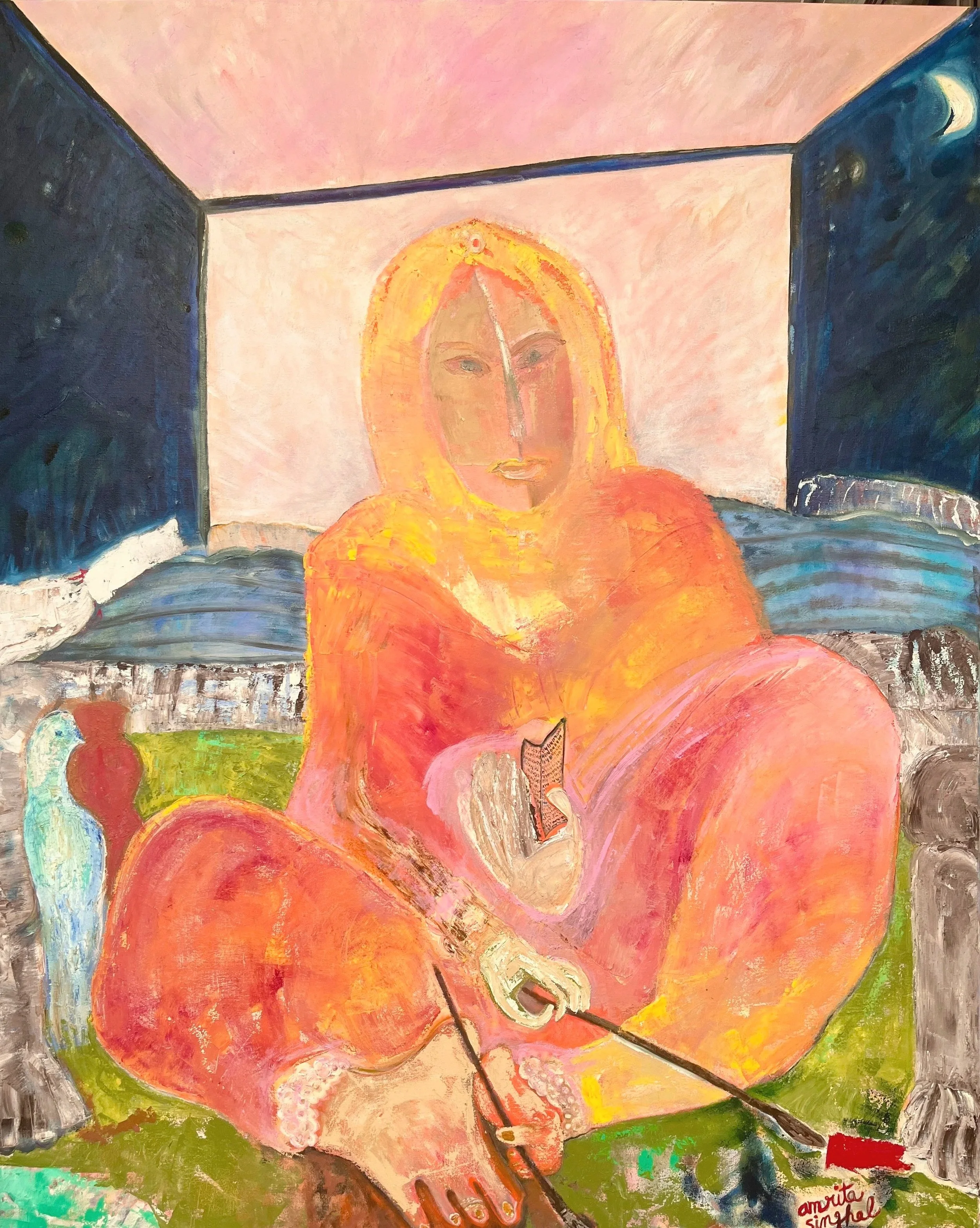 Painter, Oil on linen, 60x48"