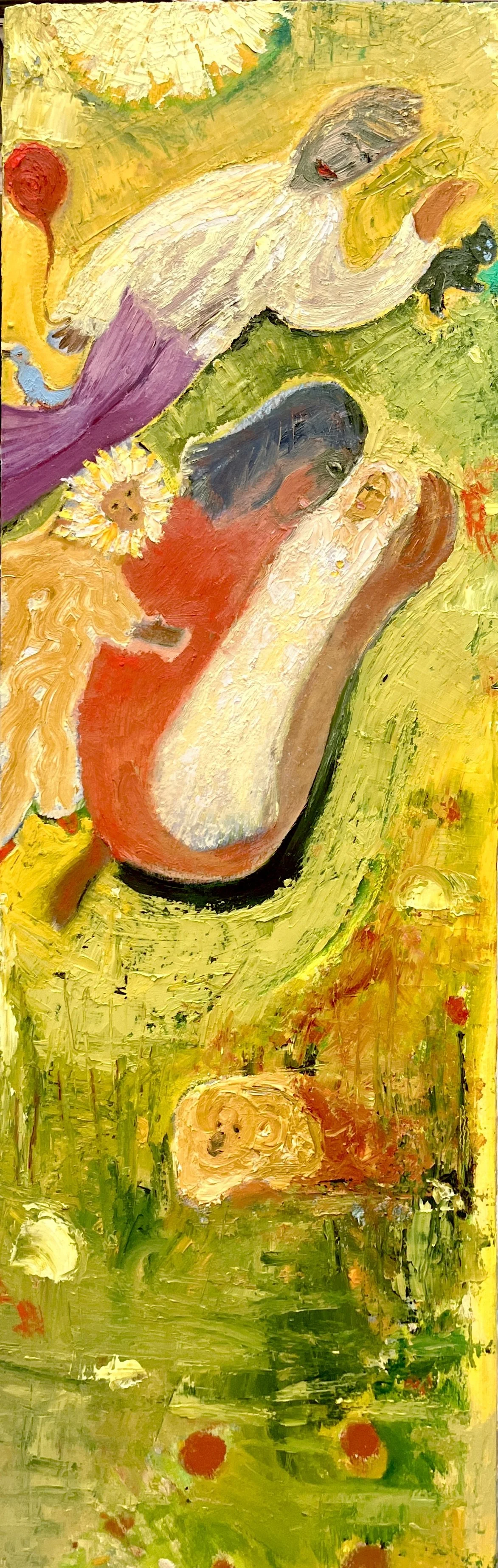 Family Portrait, Oil on wood, 37" x 11" (NFS)