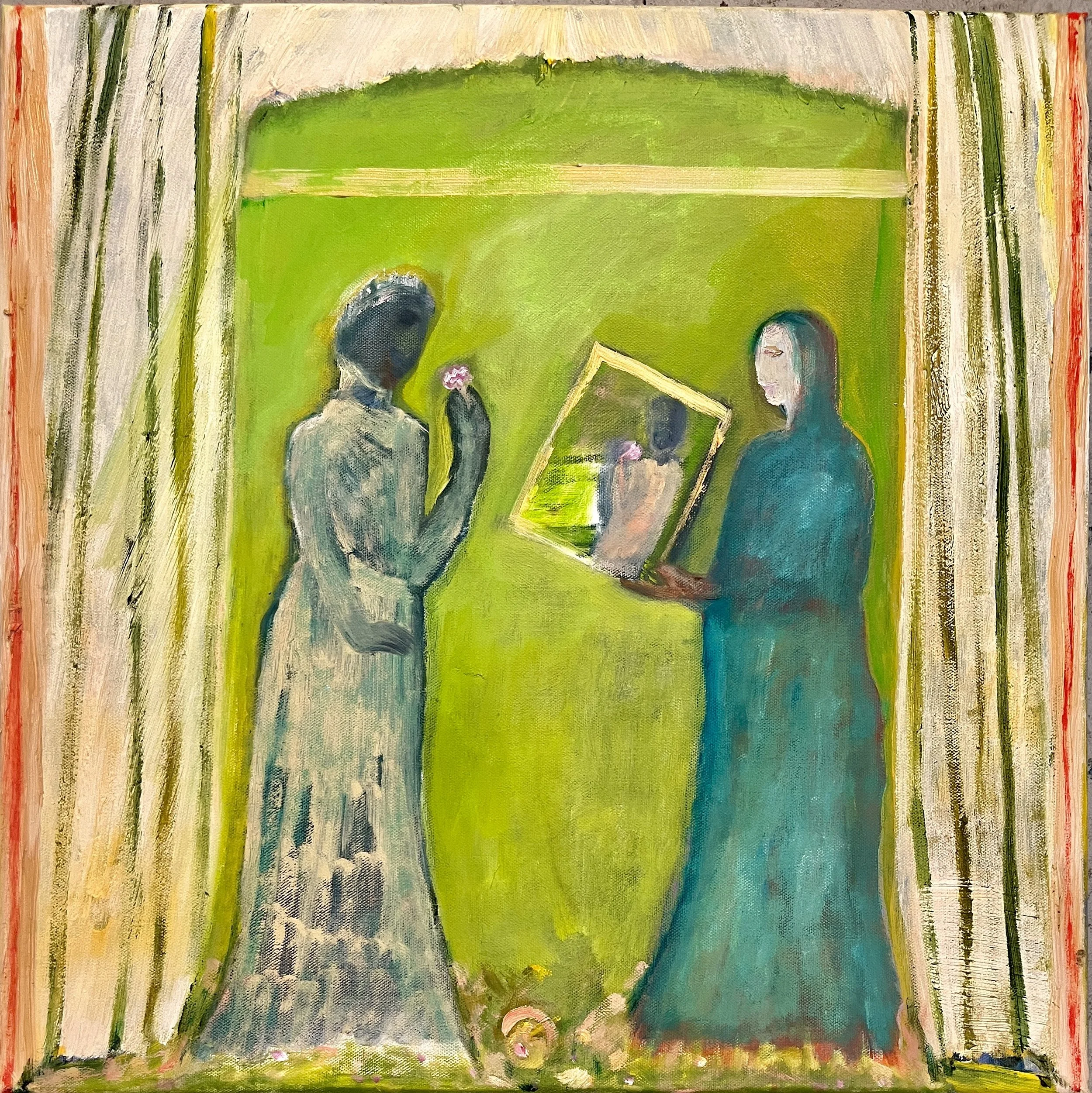 The Mirror, 20 x 20", Oil on linen