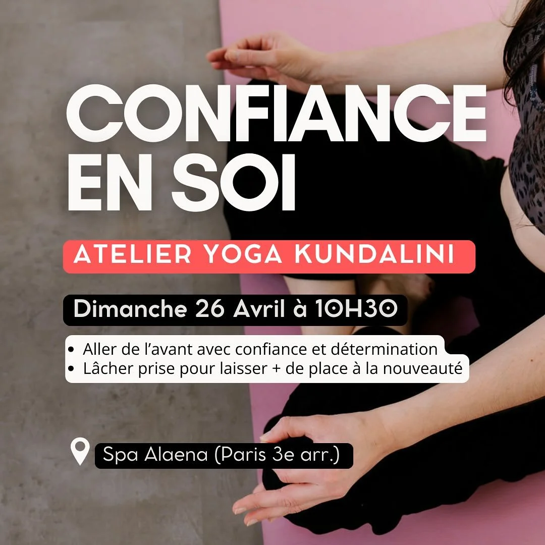 Prochain atelier yoga Kundalini 😌

👉🏻Pour en savoir + ou s&rsquo;inscrire : cliquez sur le lien linktree dispo dans la bio