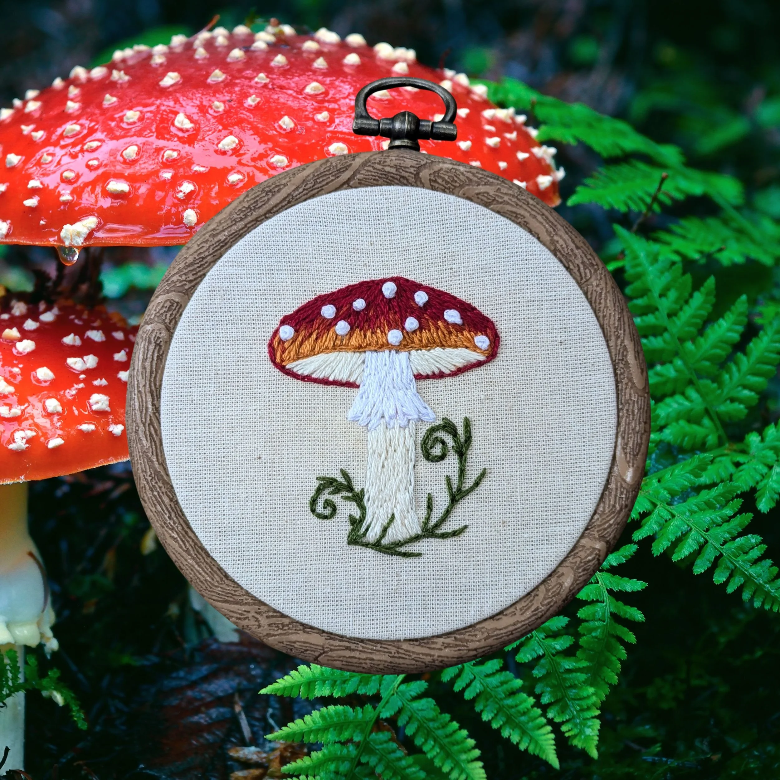 Fly Agaric Mushroom - The Poison Garden Collection - Embroidery Kit