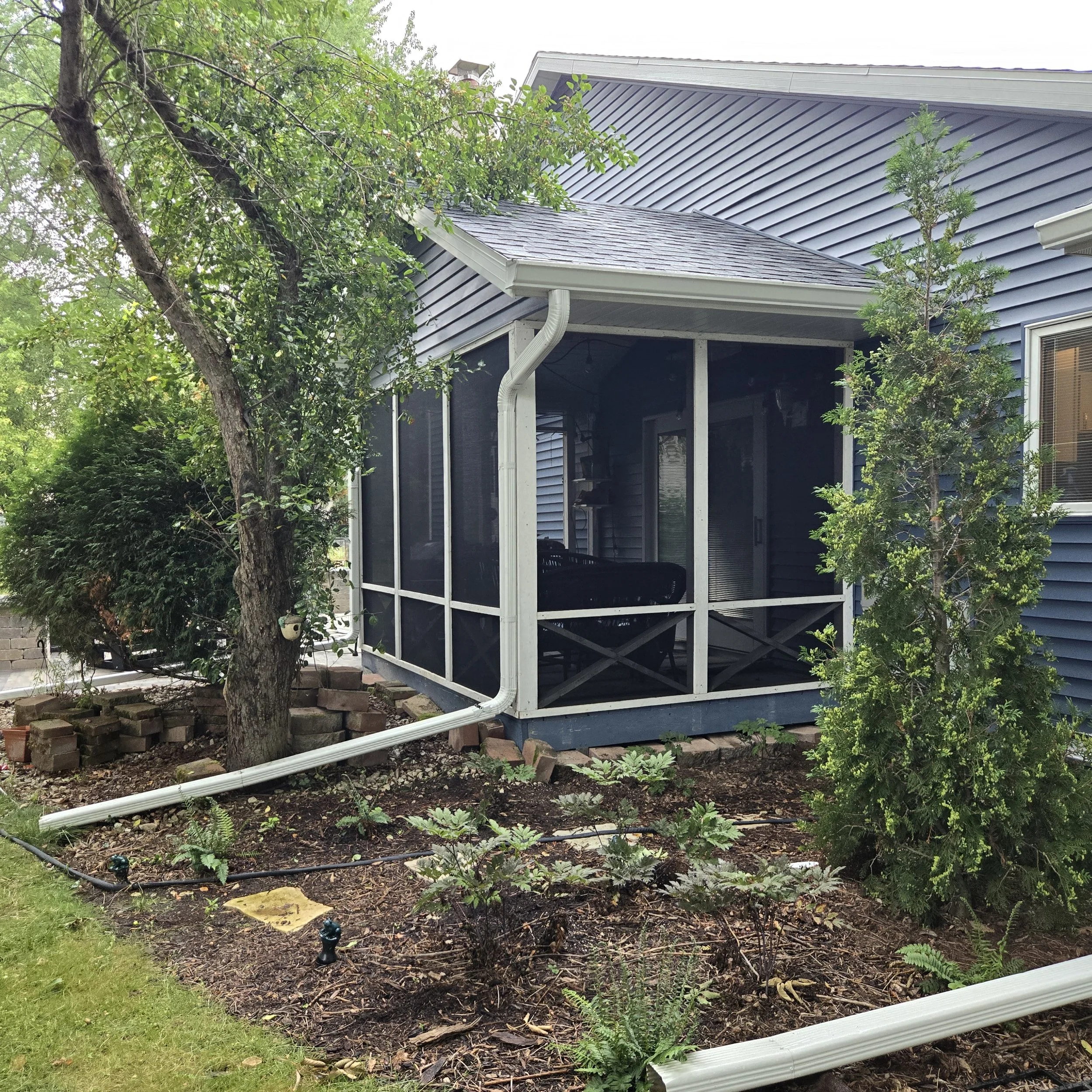 Newly re-screened porch using PetScreen