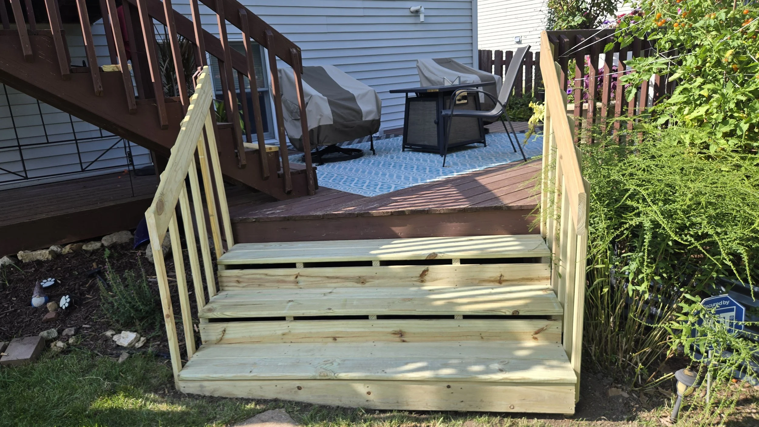 Completed replacement deck steps!