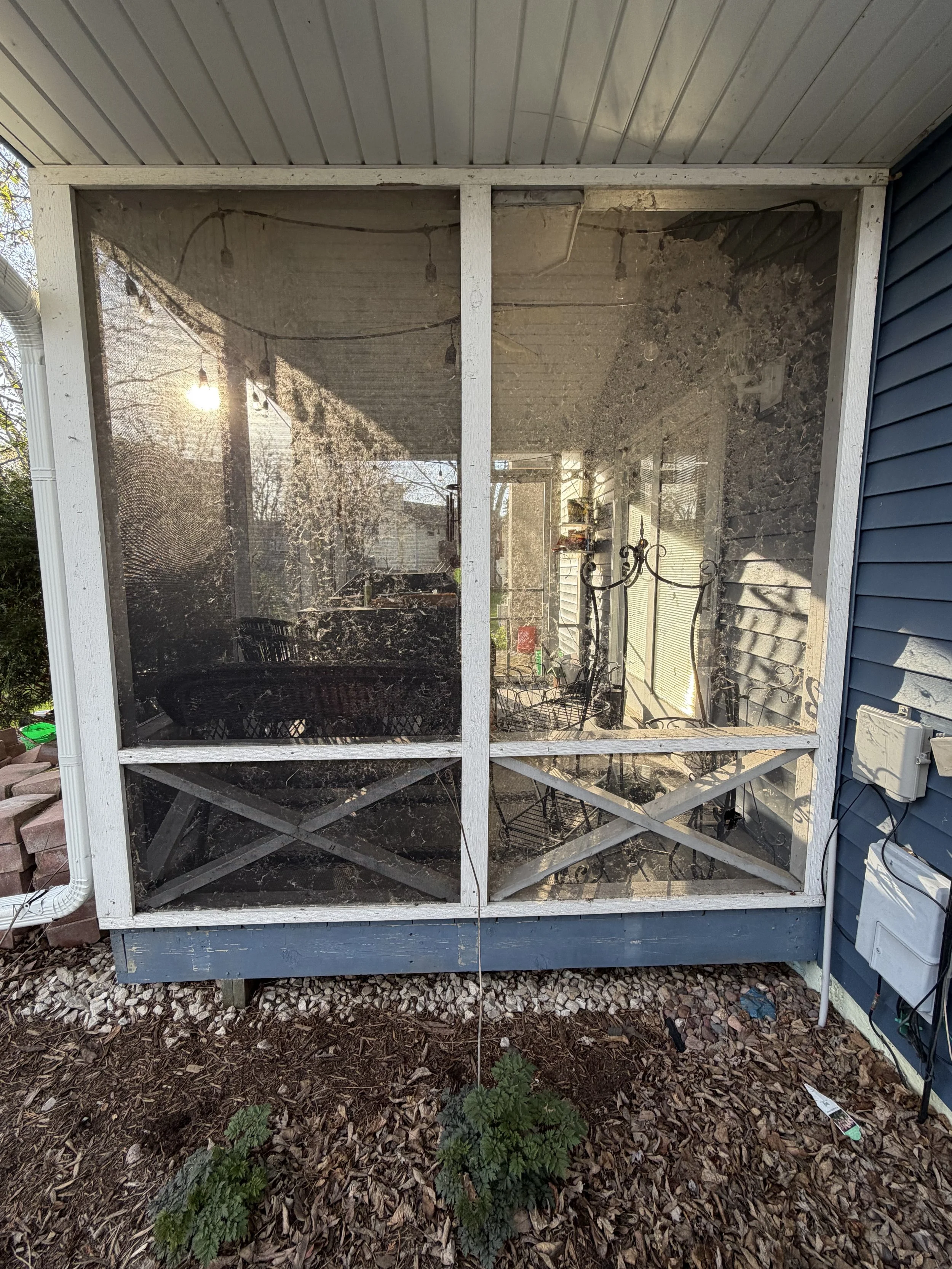 These screens are faded and dirty - time to replace!