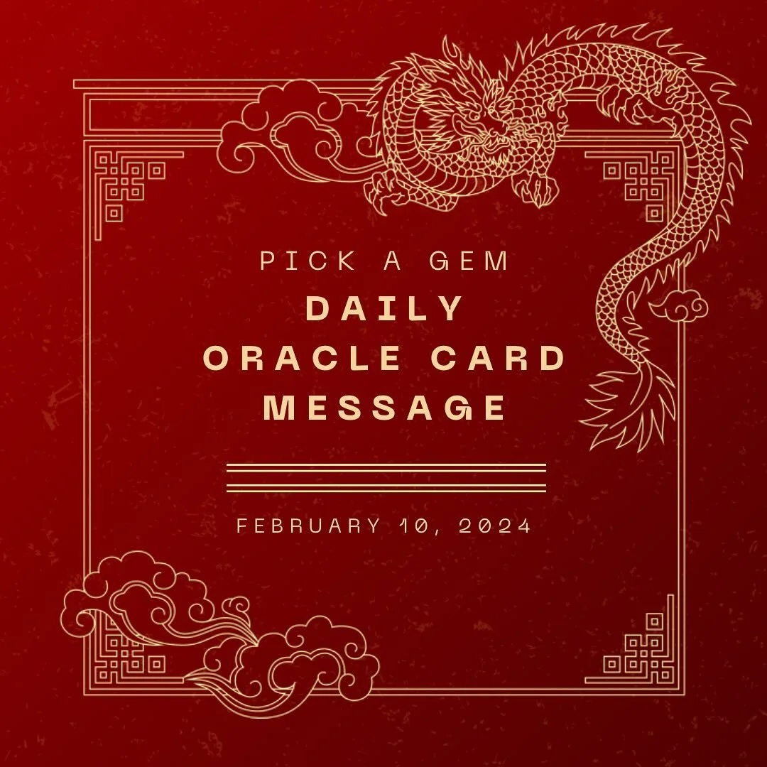 Pick a Crystal for your Daily ✨Oracle ✨Card 🎴message for Sat, Feb 10, 2024
🙋🏻&zwj;♀️I&rsquo;m excited for dragon 🐉 energy this year

😮&zwj;I invite you to take a deep breath and relax before picking a crystal. Pay attention to whether a crystal 