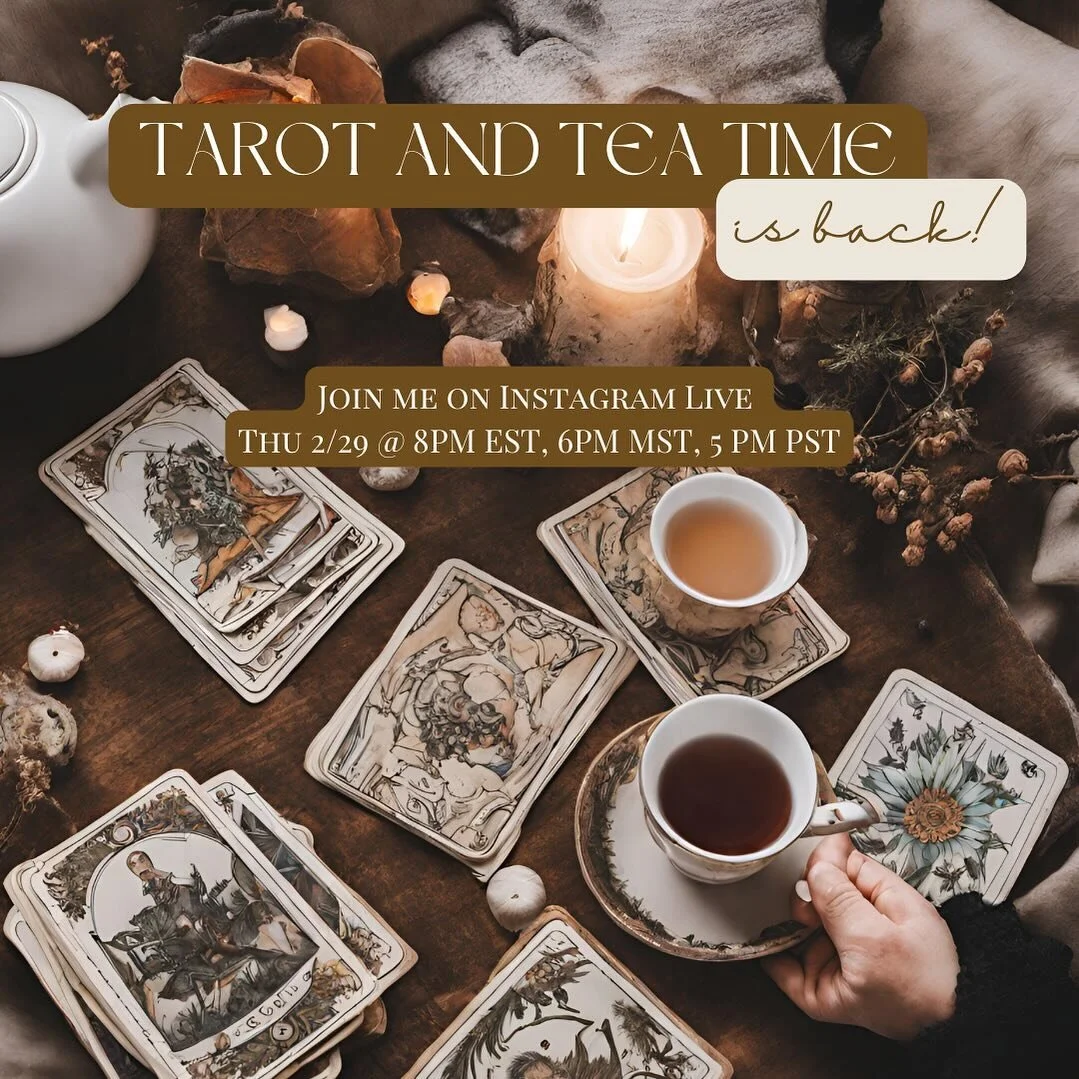 🌟✨Your favorite mystical gathering✨🌟Tarot and Tea Time, returns!🃏🍵 Missed your chance last time for a glimpse into the future? No worries. I&rsquo;m offering complimentary tarot readings once again, live for you!
Join me for an interesting IG LIV