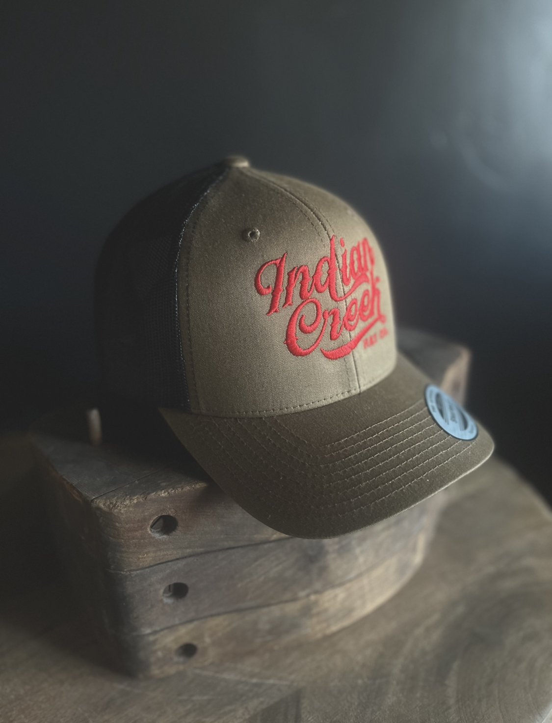Tan Indian Creek Hat Co. Snap Back Hat