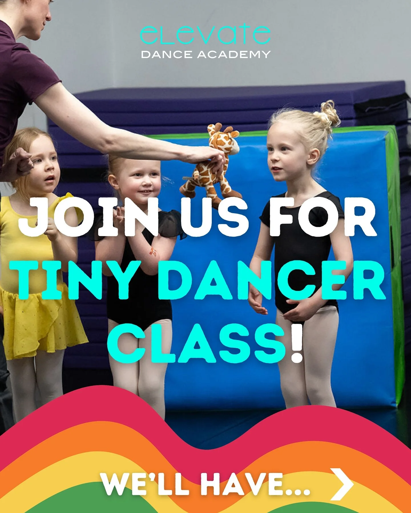 Come join Miss Faith for Tiny Dancer classes at Elevate on Fridays and Saturdays! 🥳 We&rsquo;ll be moving, hopping, tapping, playing, creating, learning, you name it! At EDA, we provide our budding students with a strong foundation in dance while nu