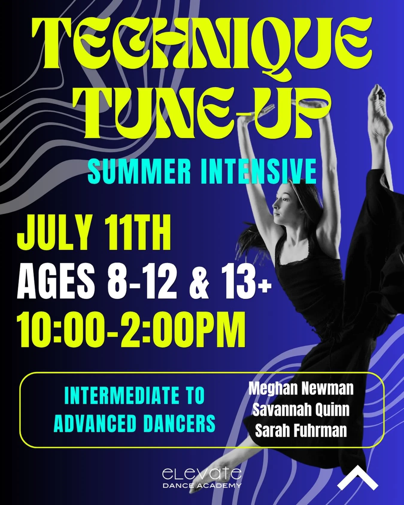 💥 THREE teachers. ONE room. ALL the summer dance energy.

Join us for our special Technique Tune-Up summer intensive on July 11th, with instructors Meghan Newman @meghan_mchone_newman, Savannah Quinn @acrounlimited, and Sarah Fuhrman @lsfuhrman. 

F