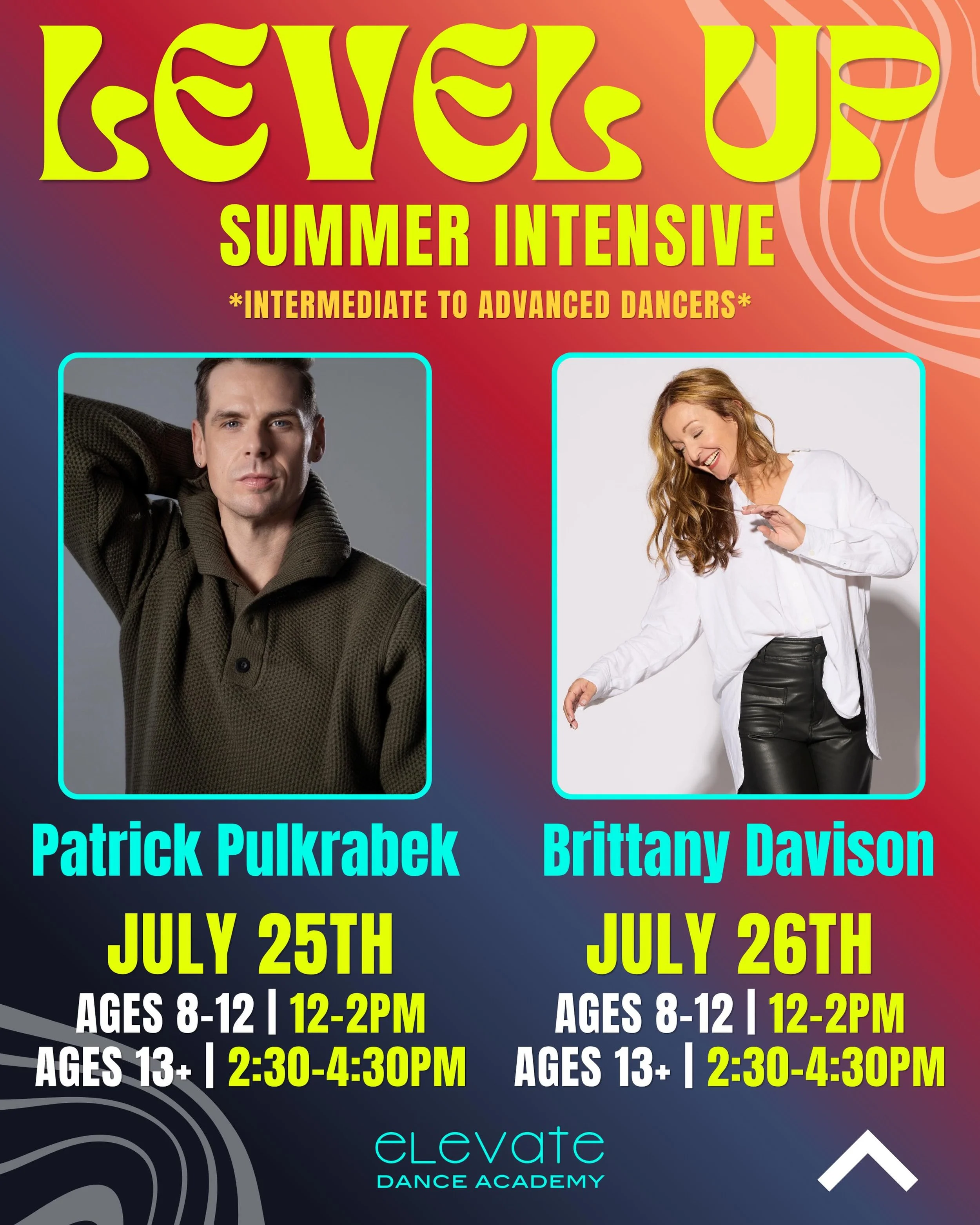 🔥 Level Up Intensives are BACK &mdash; and they&rsquo;re running two days this year!

Elevate every aspect of your dancing in these comprehensive intensives with guest artists Patrick Pulkrabek @patrickpulkrabek and Brittany Davison @brittanydavison