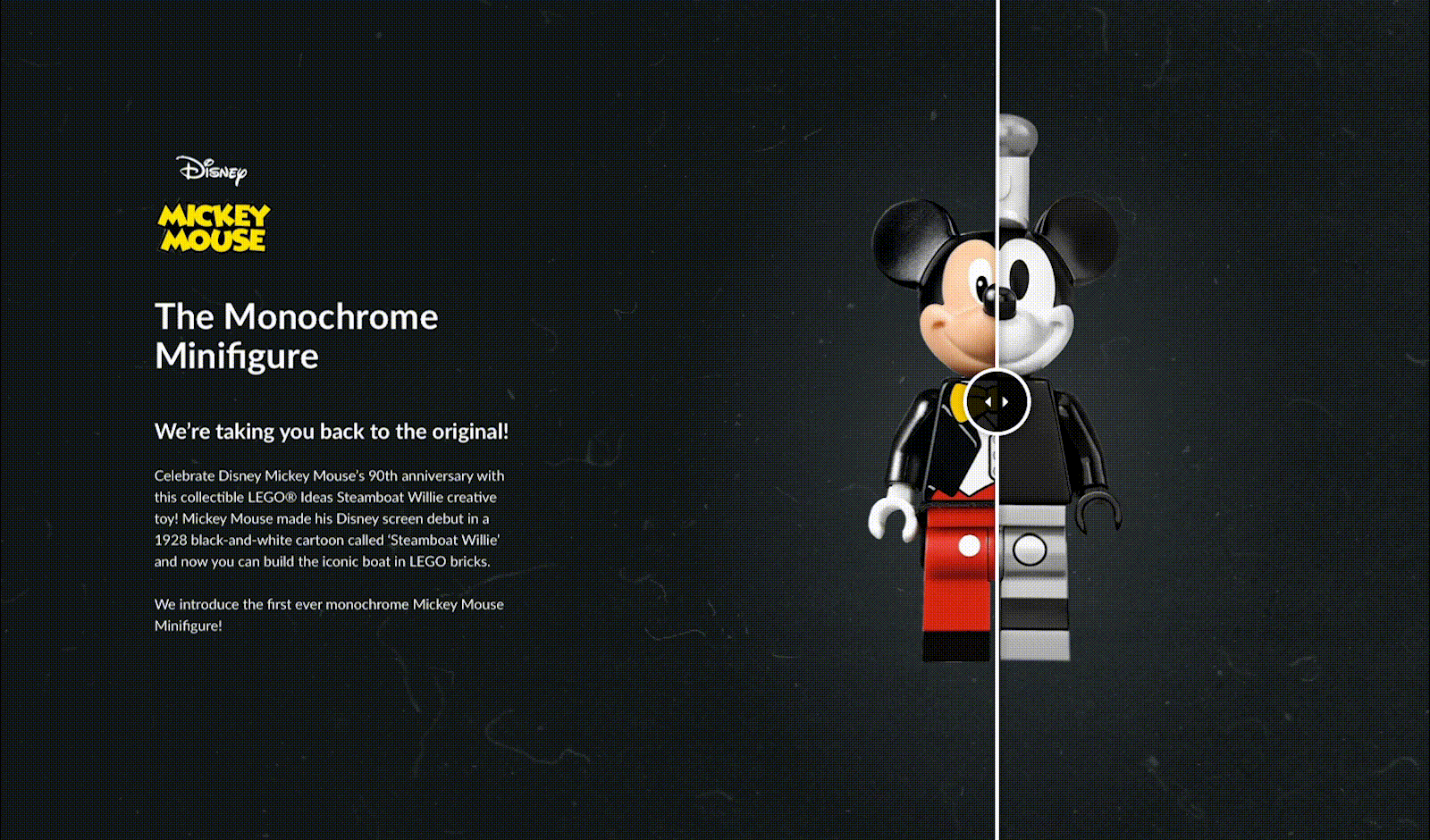 A toy figurine of a mickey mouse