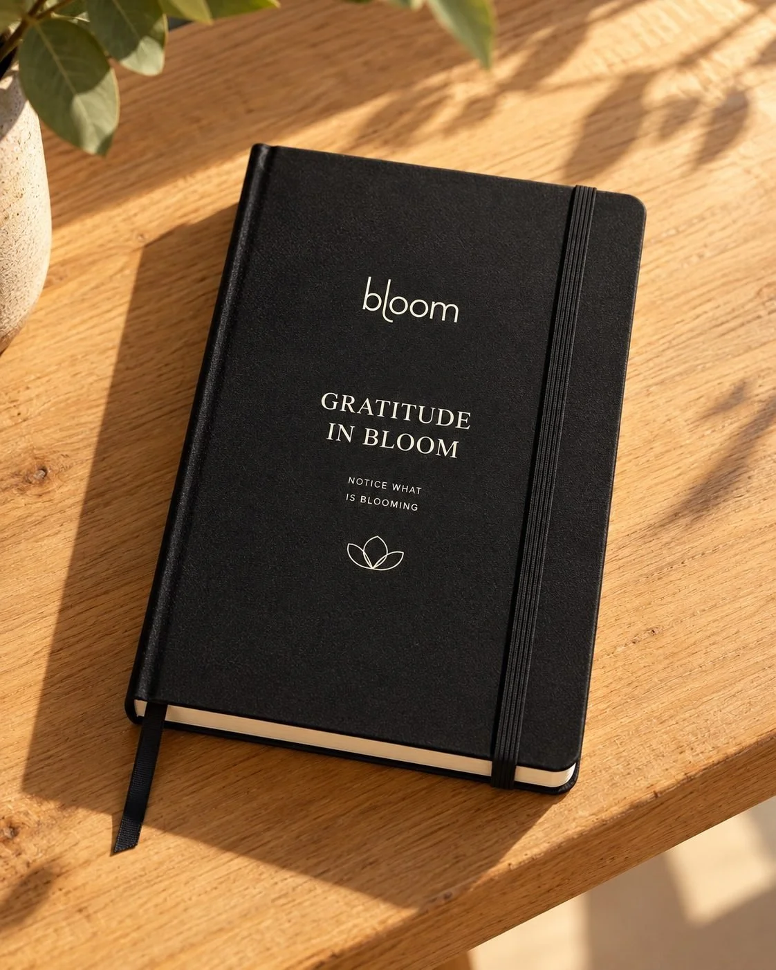 Gratitude in Bloom Journal, lifestyle photograph