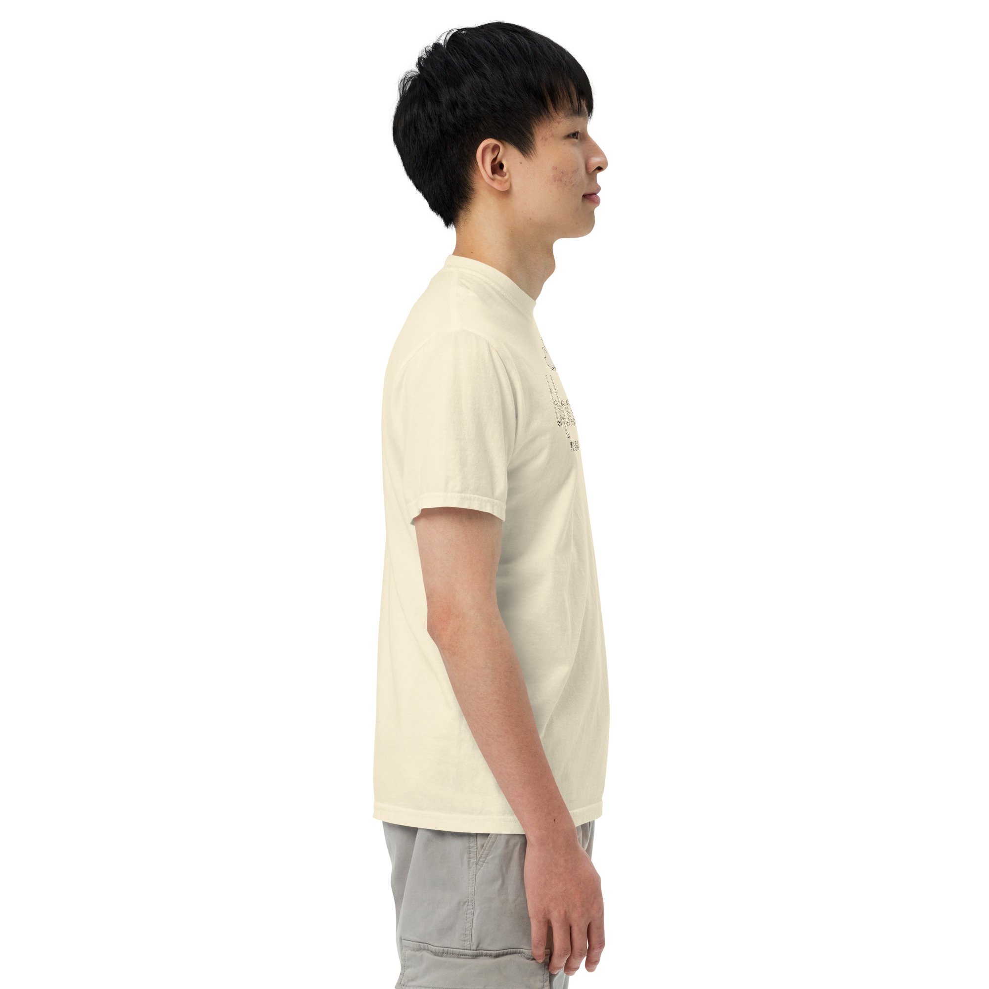 Bloom Heavyweight Tee in ivory, right view