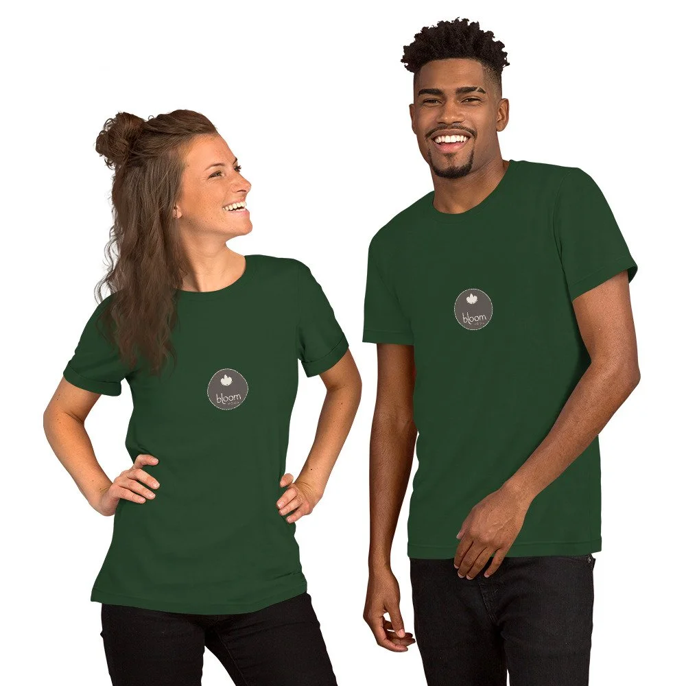 Bloom Everyday Tee in forest, front view